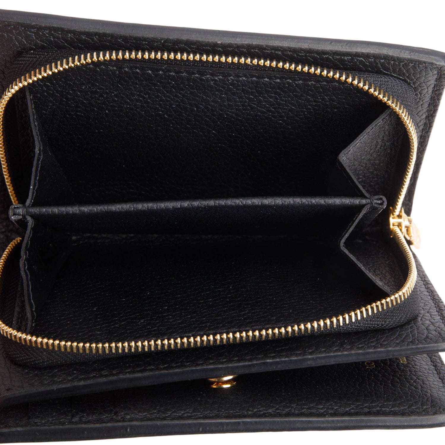 Louis Vuitton Black Monogram Empreinte Clea Wallet w/ Box