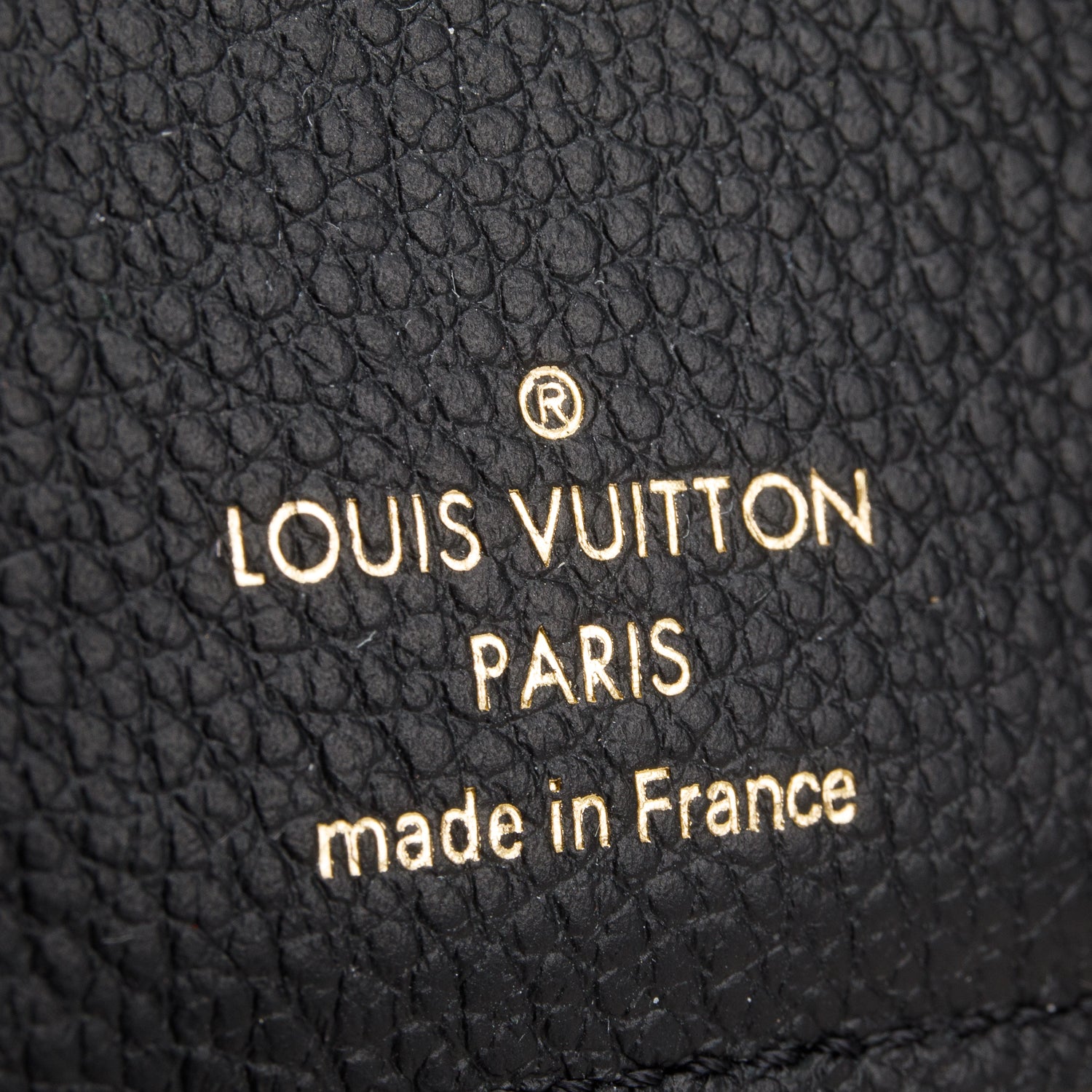 Louis Vuitton Black Monogram Empreinte Clea Wallet w/ Box