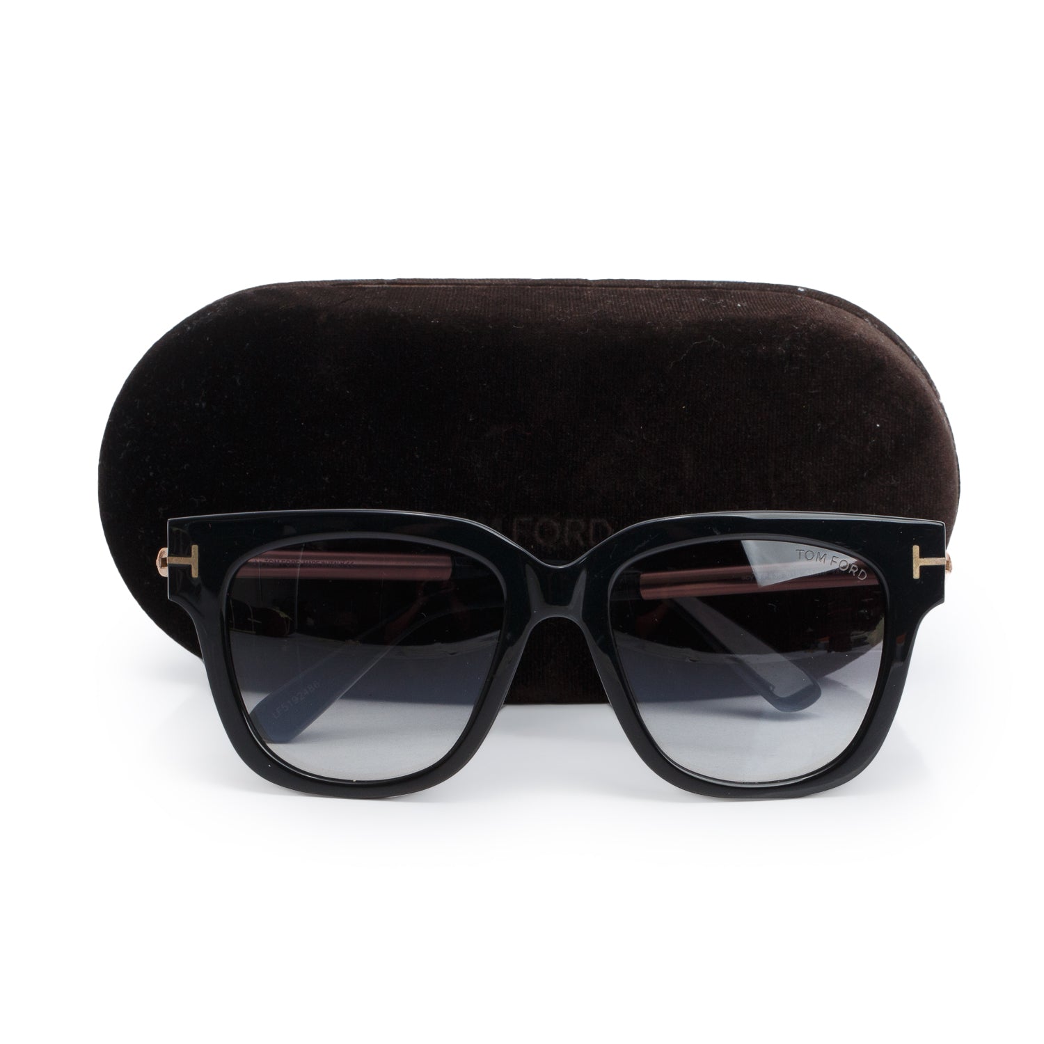 Tom Ford TF436 Black Tracy Square Sunglasses w/ Case