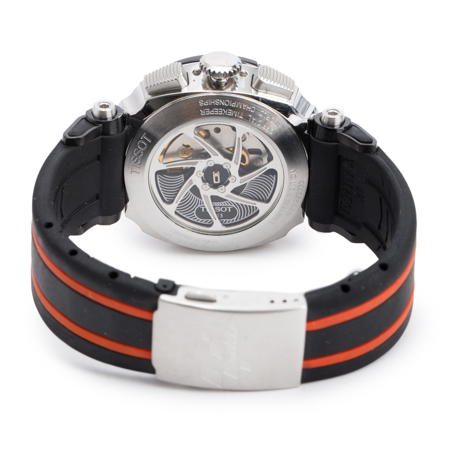 Tissot Stainless Steel Limited Edition MotoGP T-Race 45 MM Chronograph Automatic Watch Black Dial w/ Box & Papers