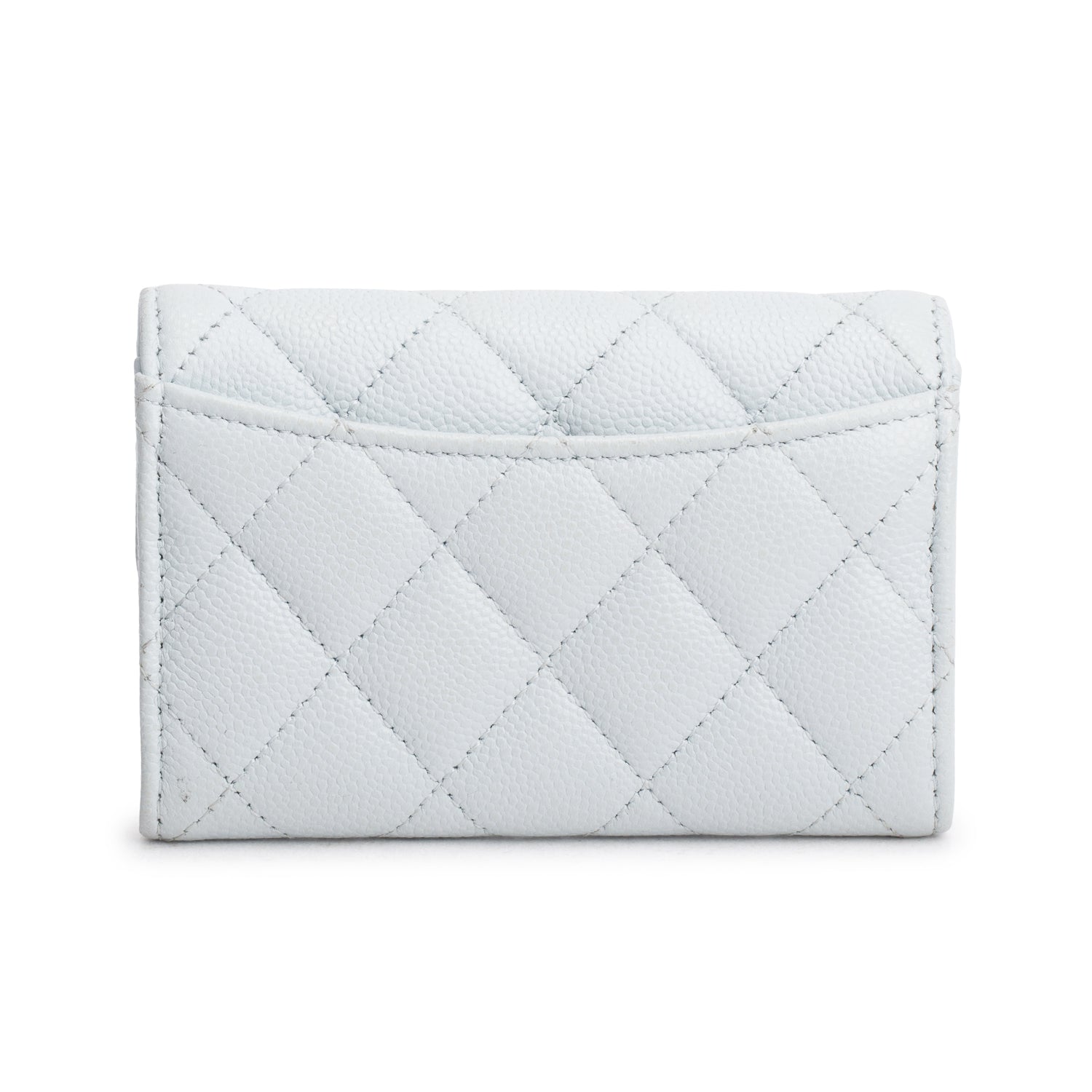 Chanel Blue Caviar Leather Classic Flap Card Holder