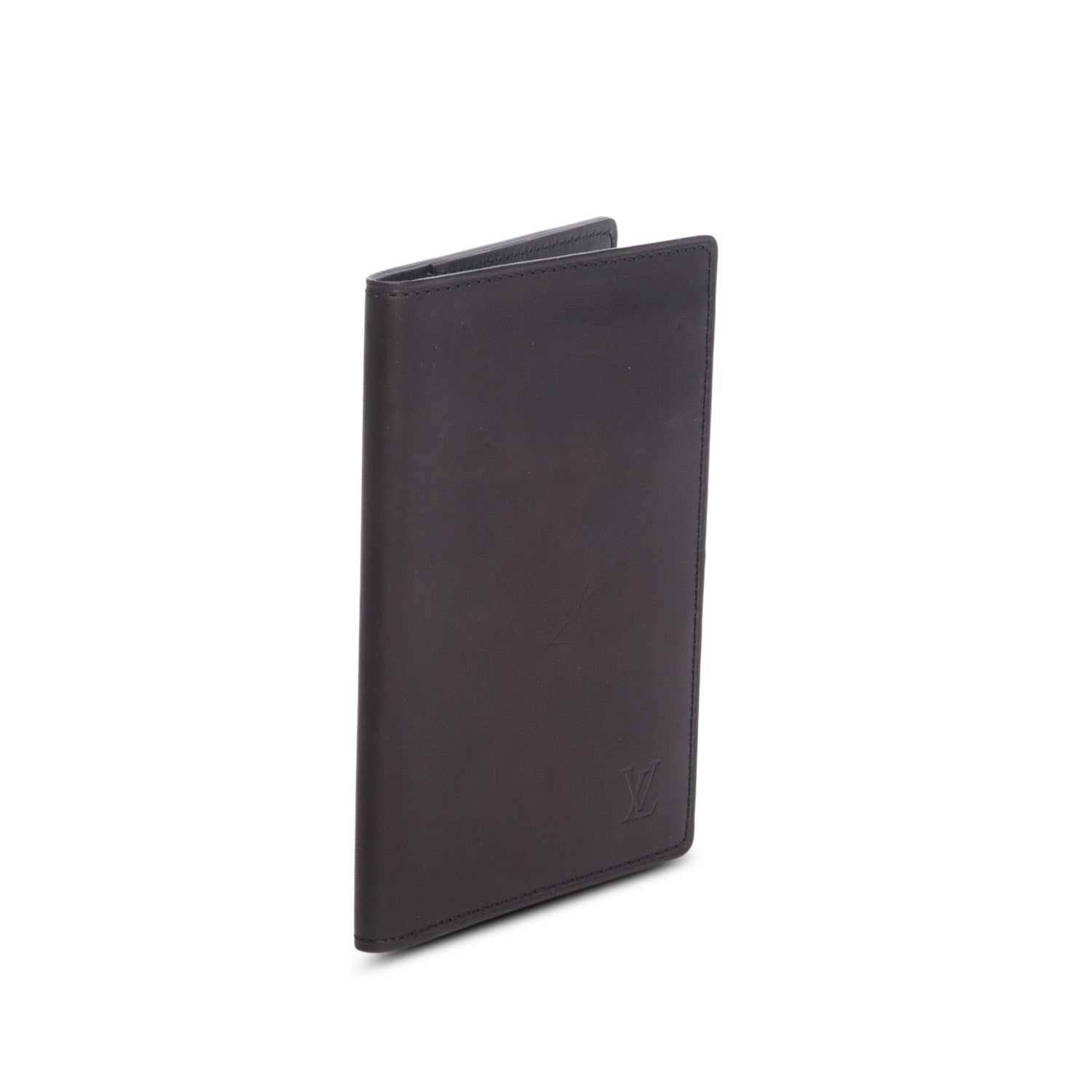 Louis Vuitton Black Smooth Leather Nomade Passport Cover