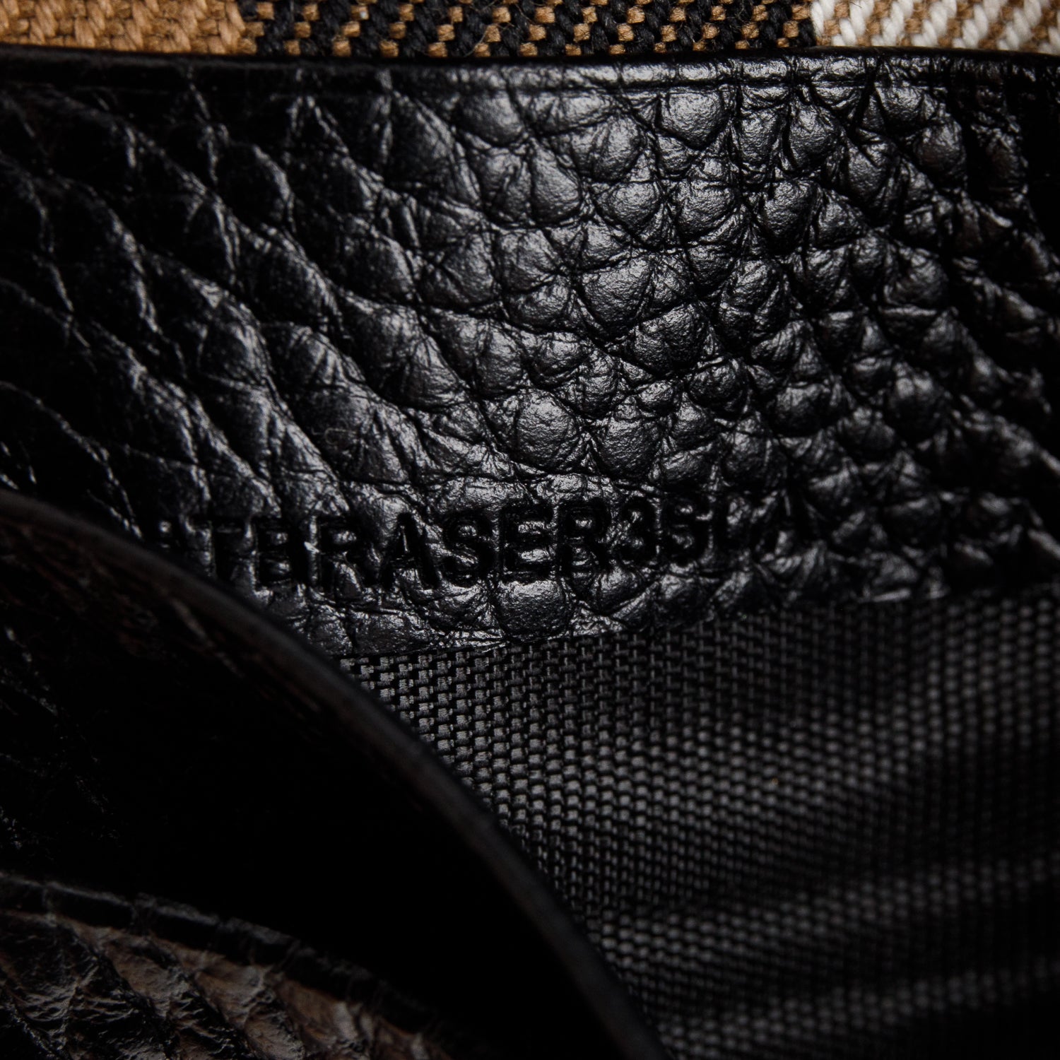 Burberry Black Grained Calfskin Edie Bi-Fold Wallet