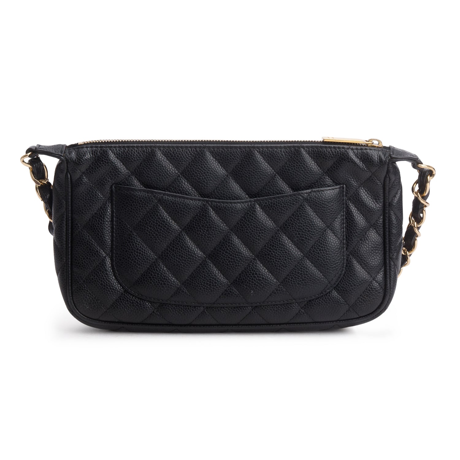 Chanel Black Caviar Quilted Timeless CC Shoulder Bag