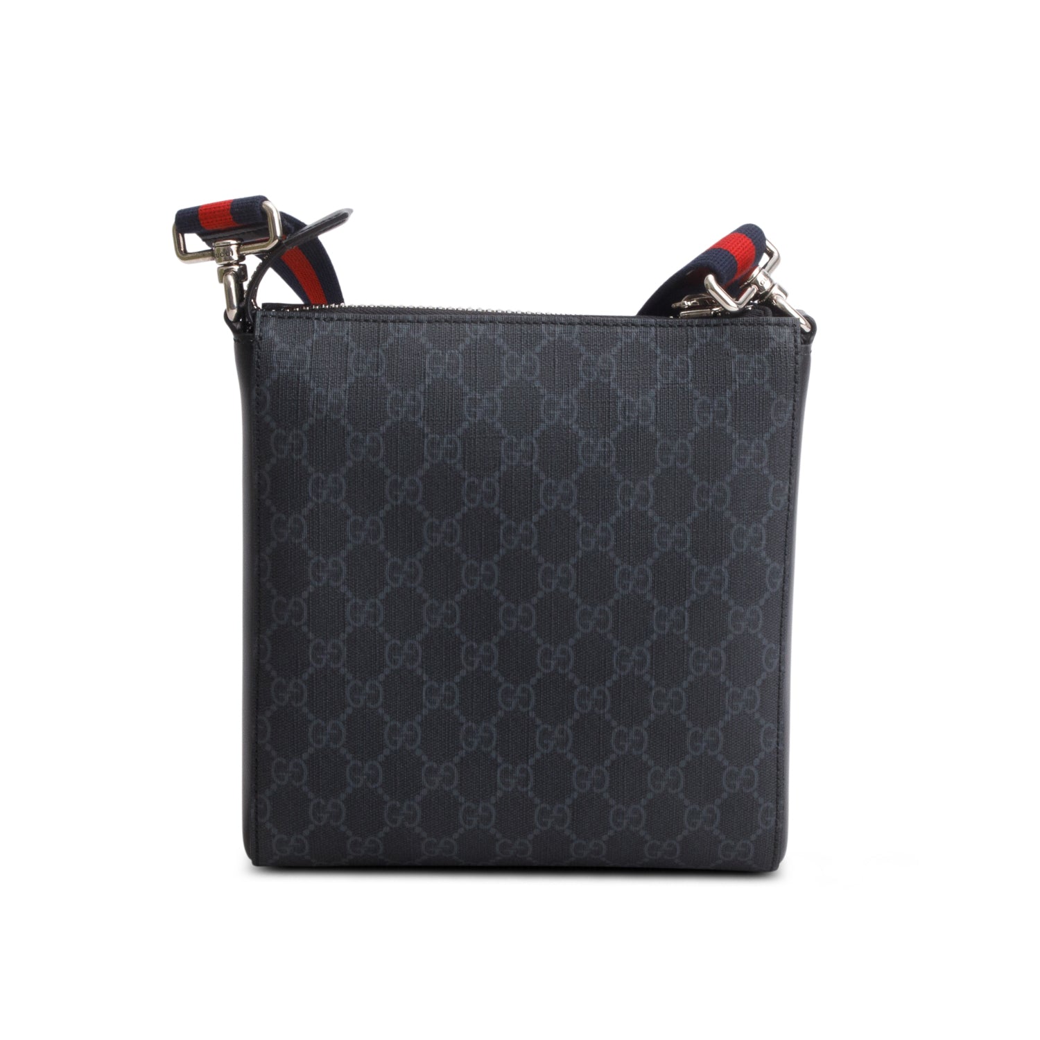 Gucci Black GG Supreme Small Messenger Bag w/ Box