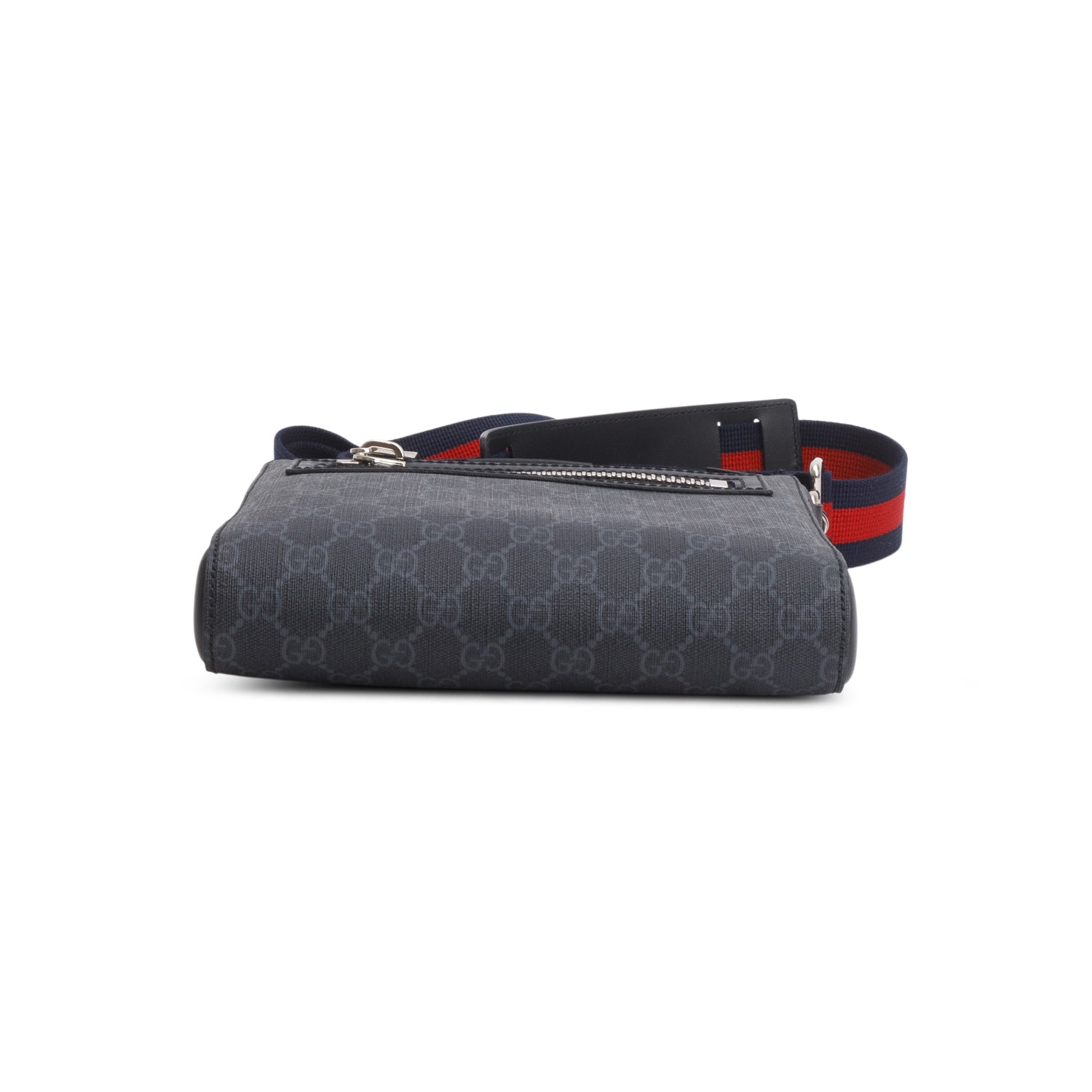 Gucci Black GG Supreme Small Messenger Bag w/ Box