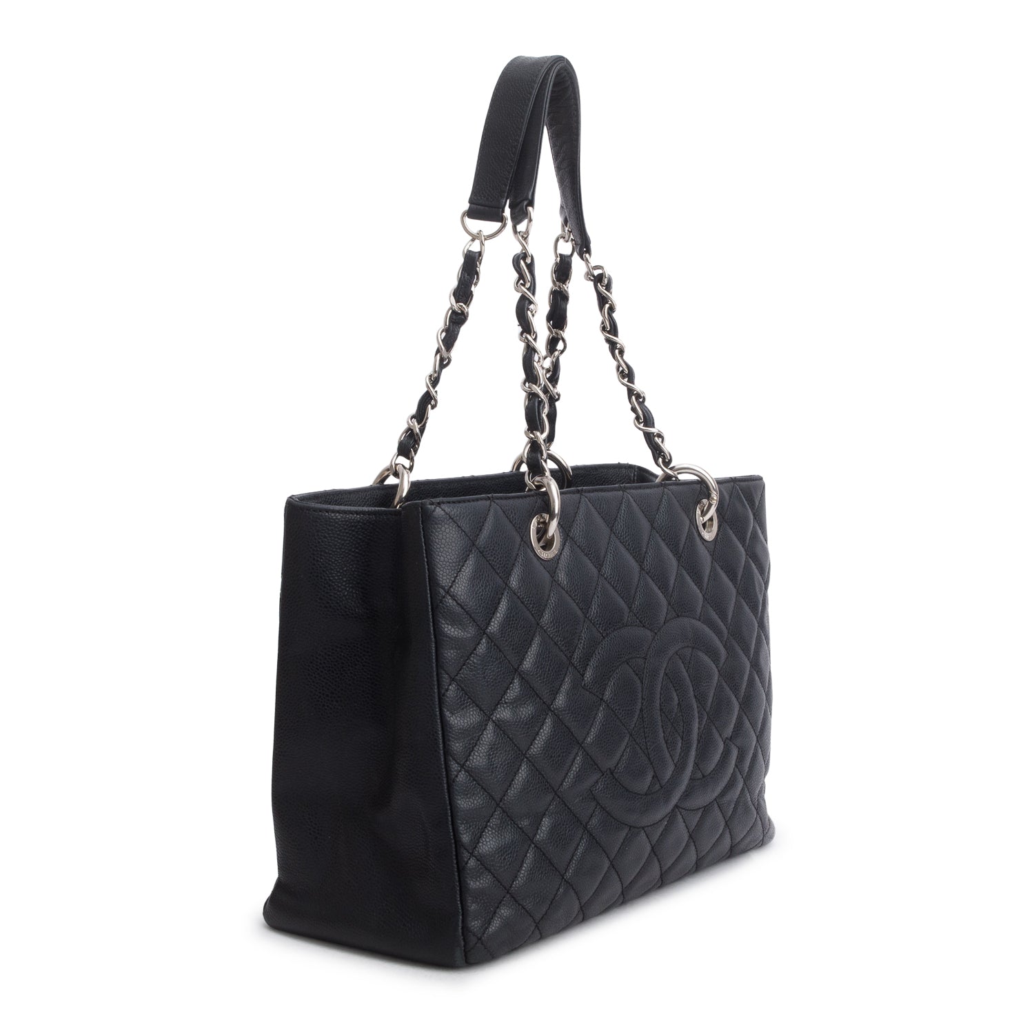 Chanel Black Caviar Leather Grand Shopping Tote (GST)