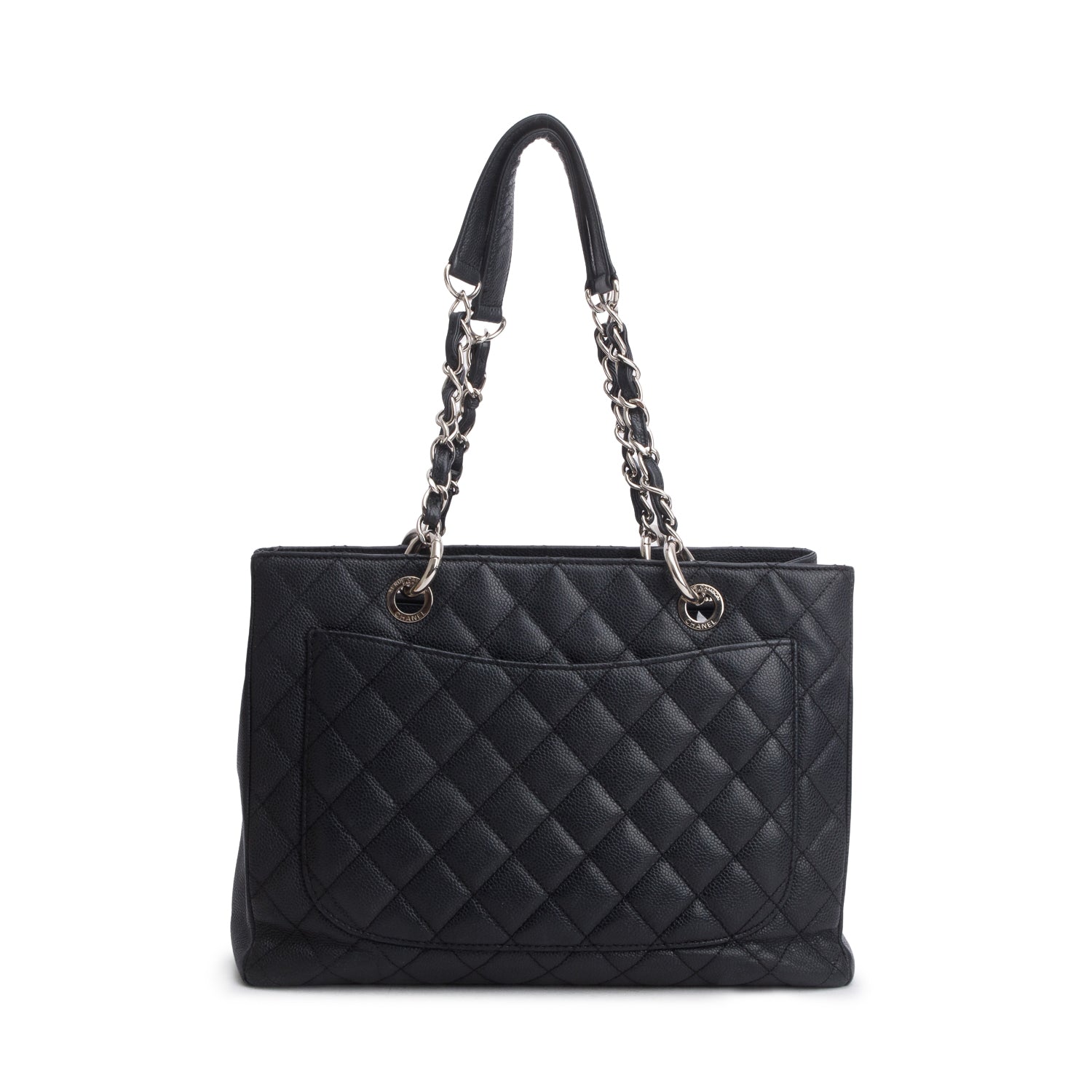 Chanel Black Caviar Leather Grand Shopping Tote (GST)