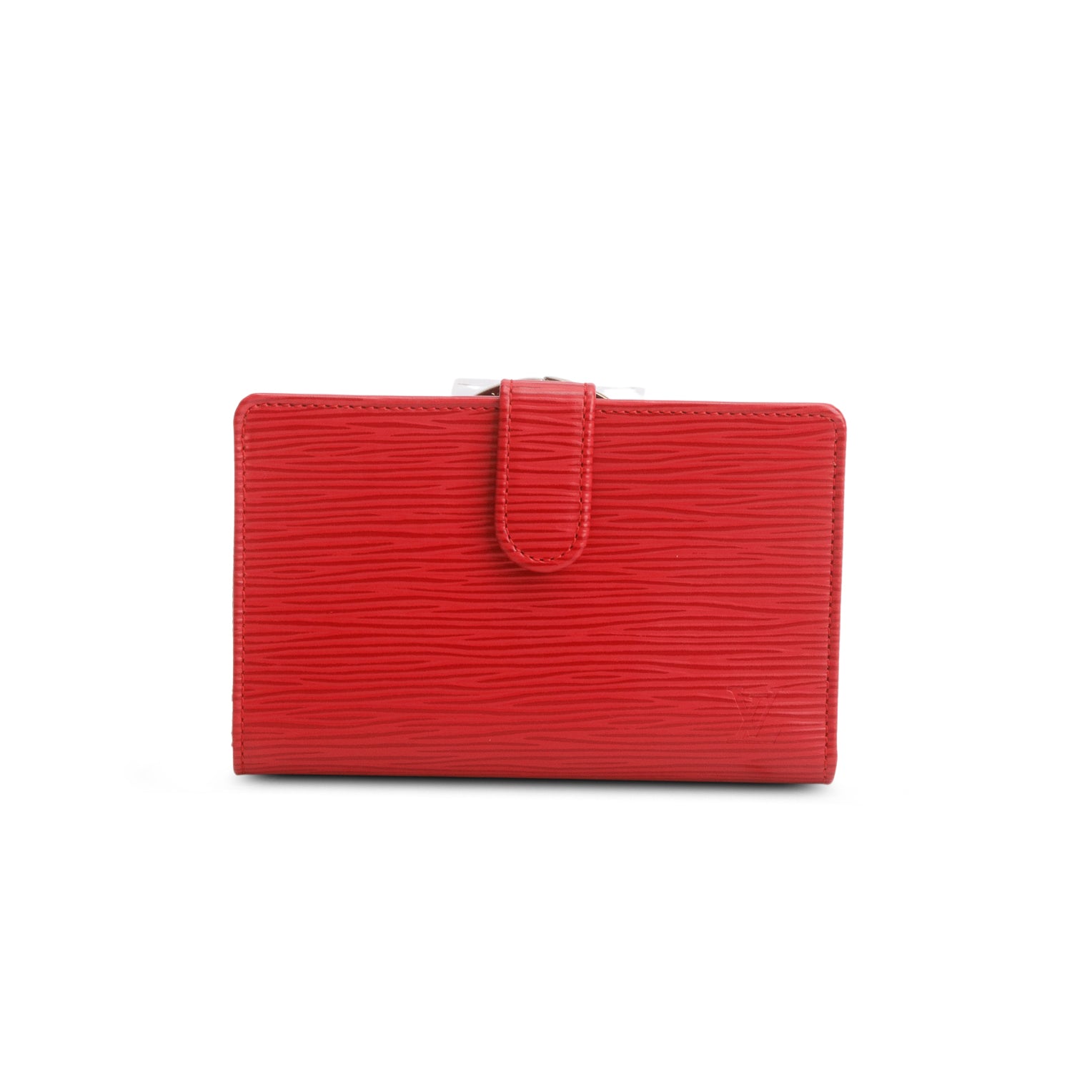 Louis Vuitton Red Epi French Purse Wallet