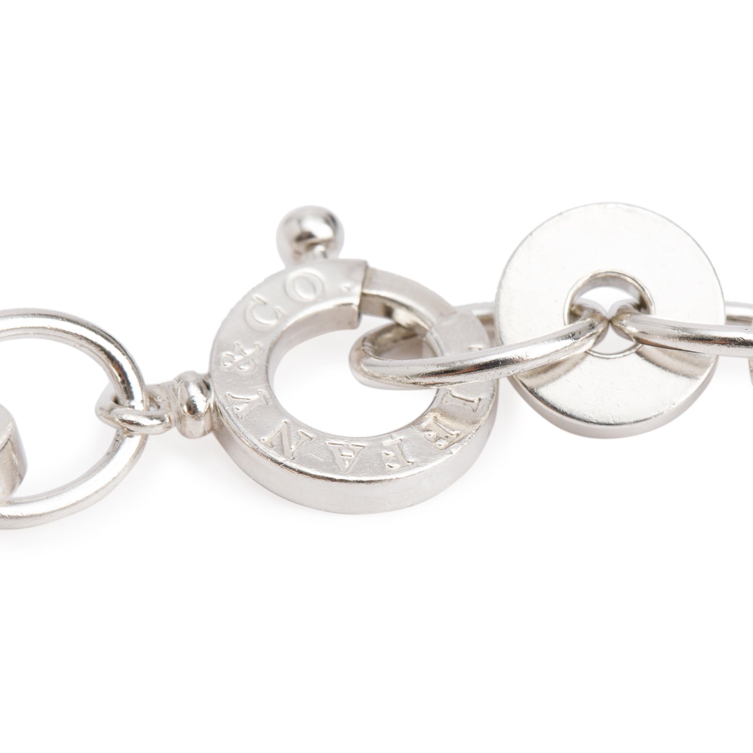 Tiffany & Co. Sterling Silver 1837 Circle Link Bracelet