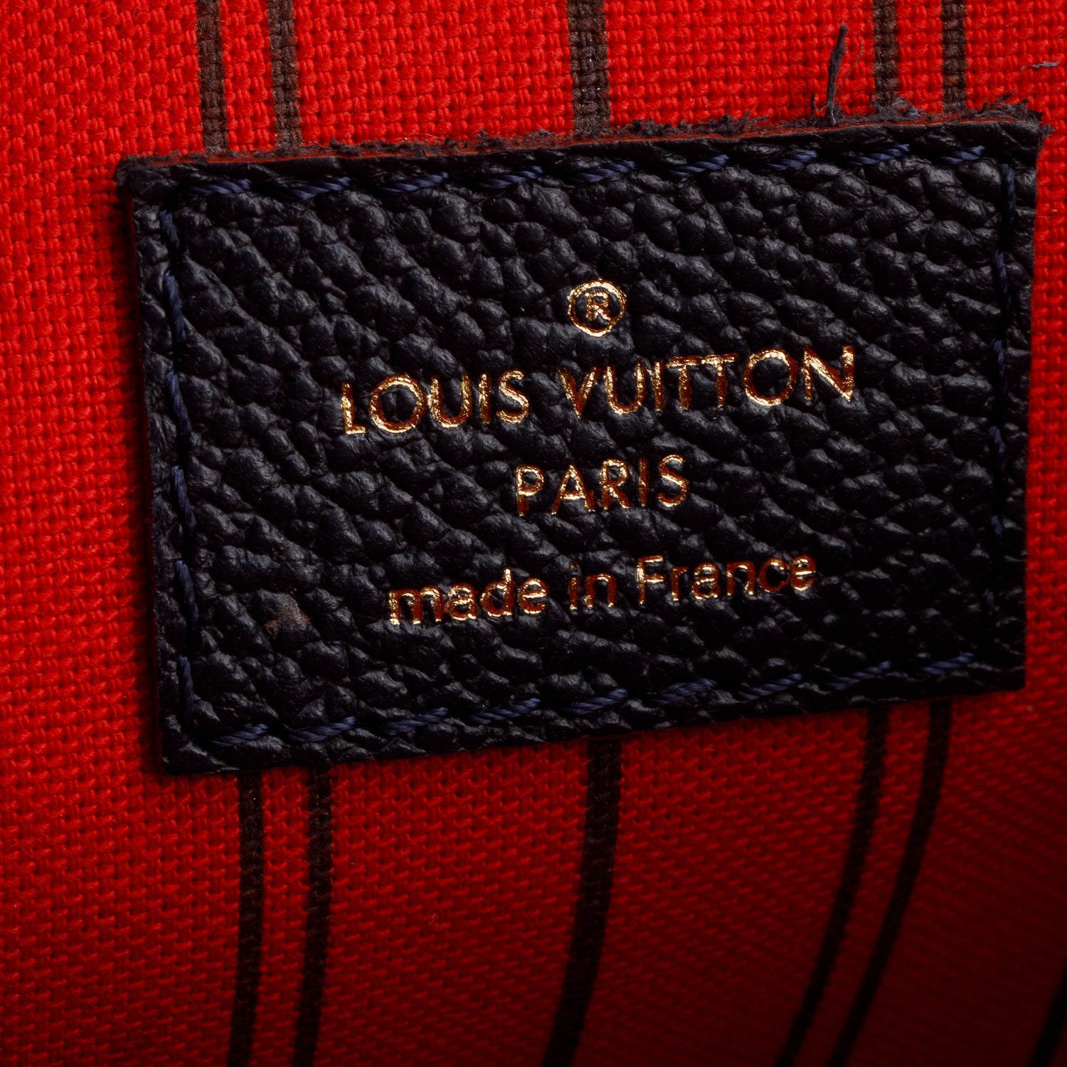 Louis Vuitton Navy Monogram Empreinte Leather Pochette Metis w/ Box & Strap