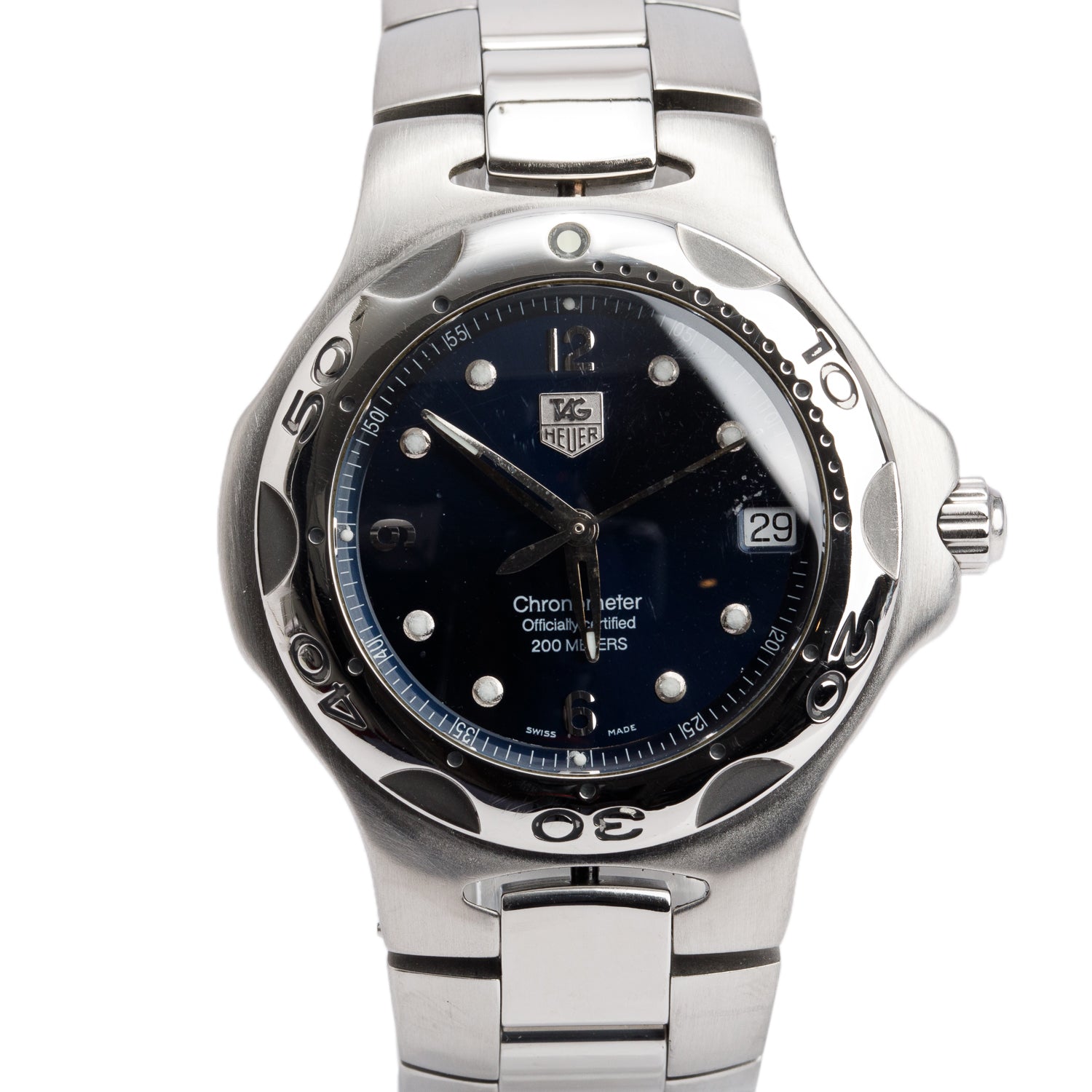 Tag Heuer Stainless Steel Kirium 38 MM Automatic Watch Blue Dial WL5113