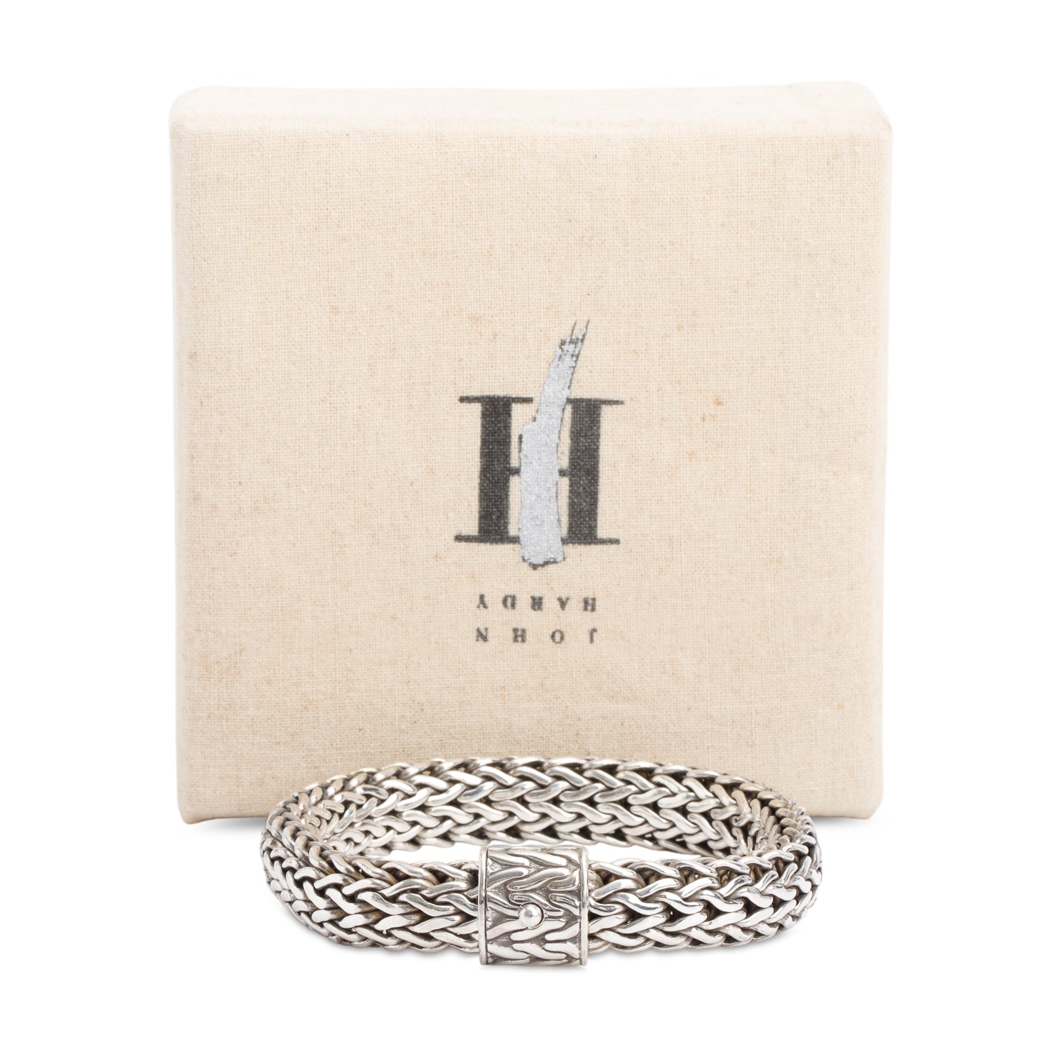 John Hardy Sterling Silver 12.5 MM Large Classic Chain Bracelet w/ Box