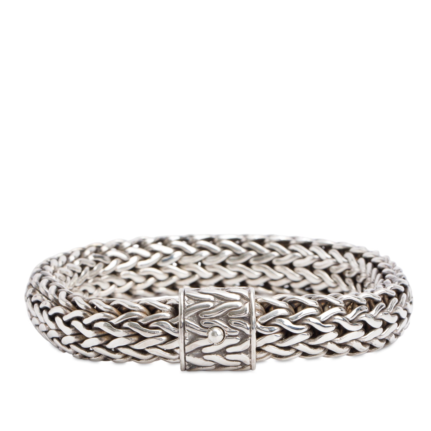 John Hardy Sterling Silver 12.5 MM Large Classic Chain Bracelet w/ Box