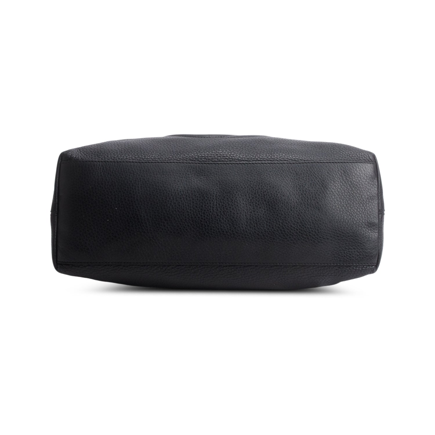 Gucci Black Pebbled Calfskin Medium Soho Chain Shoulder Bag