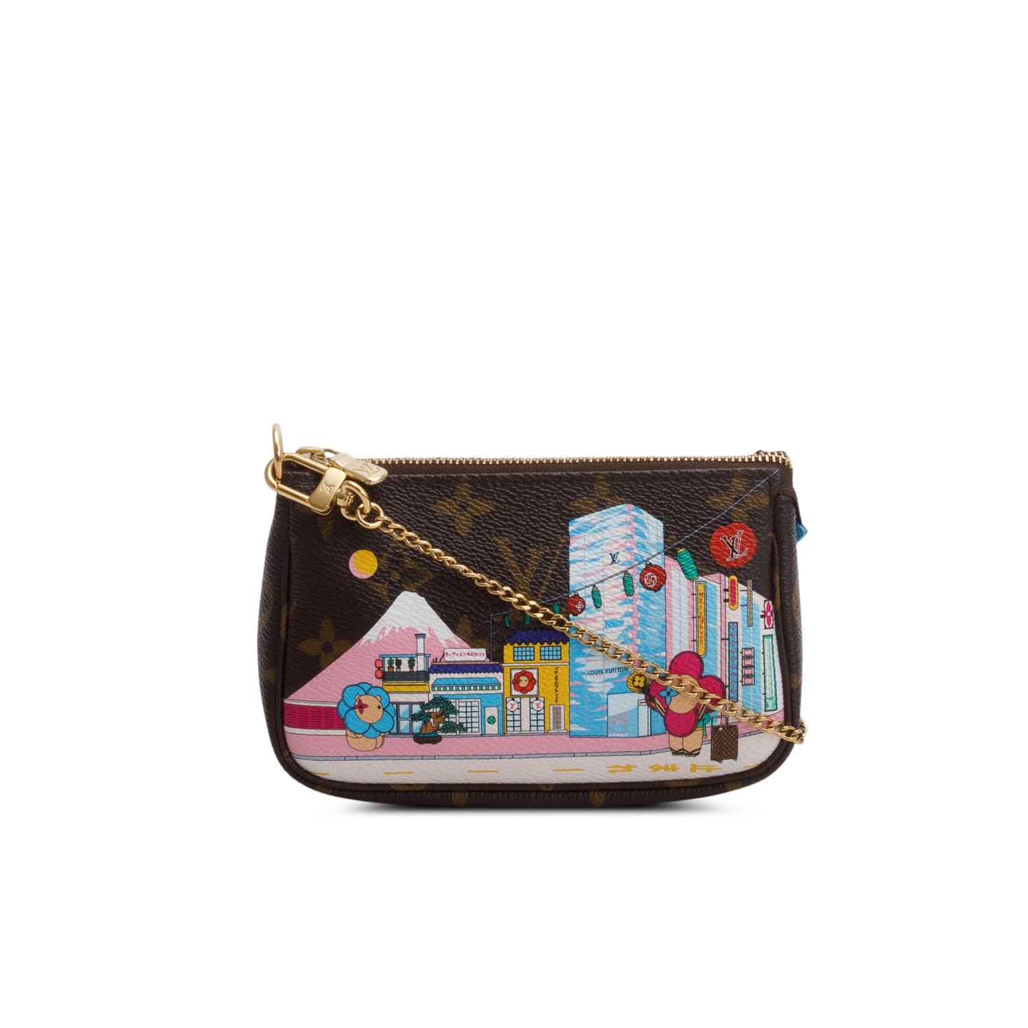 Louis Vuitton 2022 Monogram Christmas Animation Tokyo Mini Pochette Accessories w/ Box