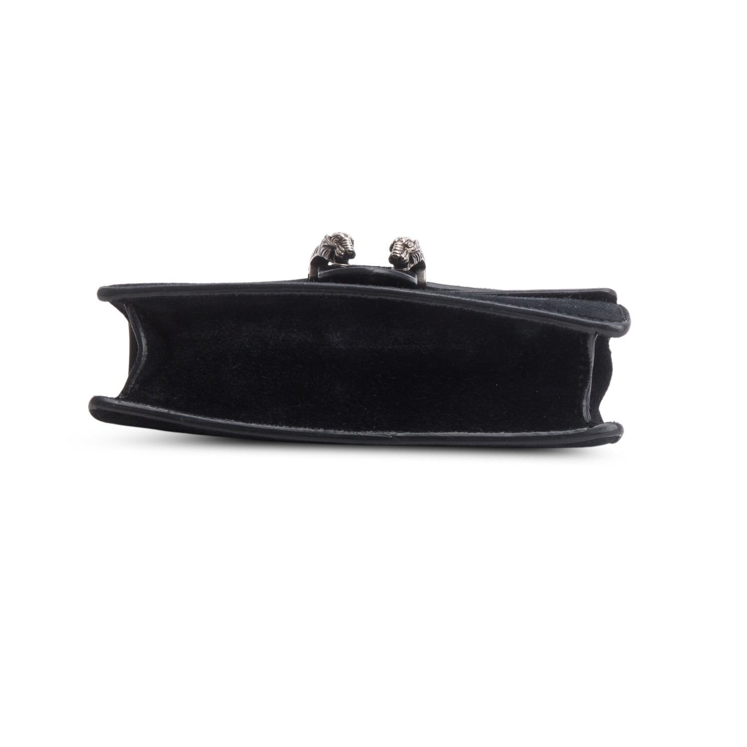 Gucci Black Suede Super Mini Dionysus Shoulder Bag w/ Box