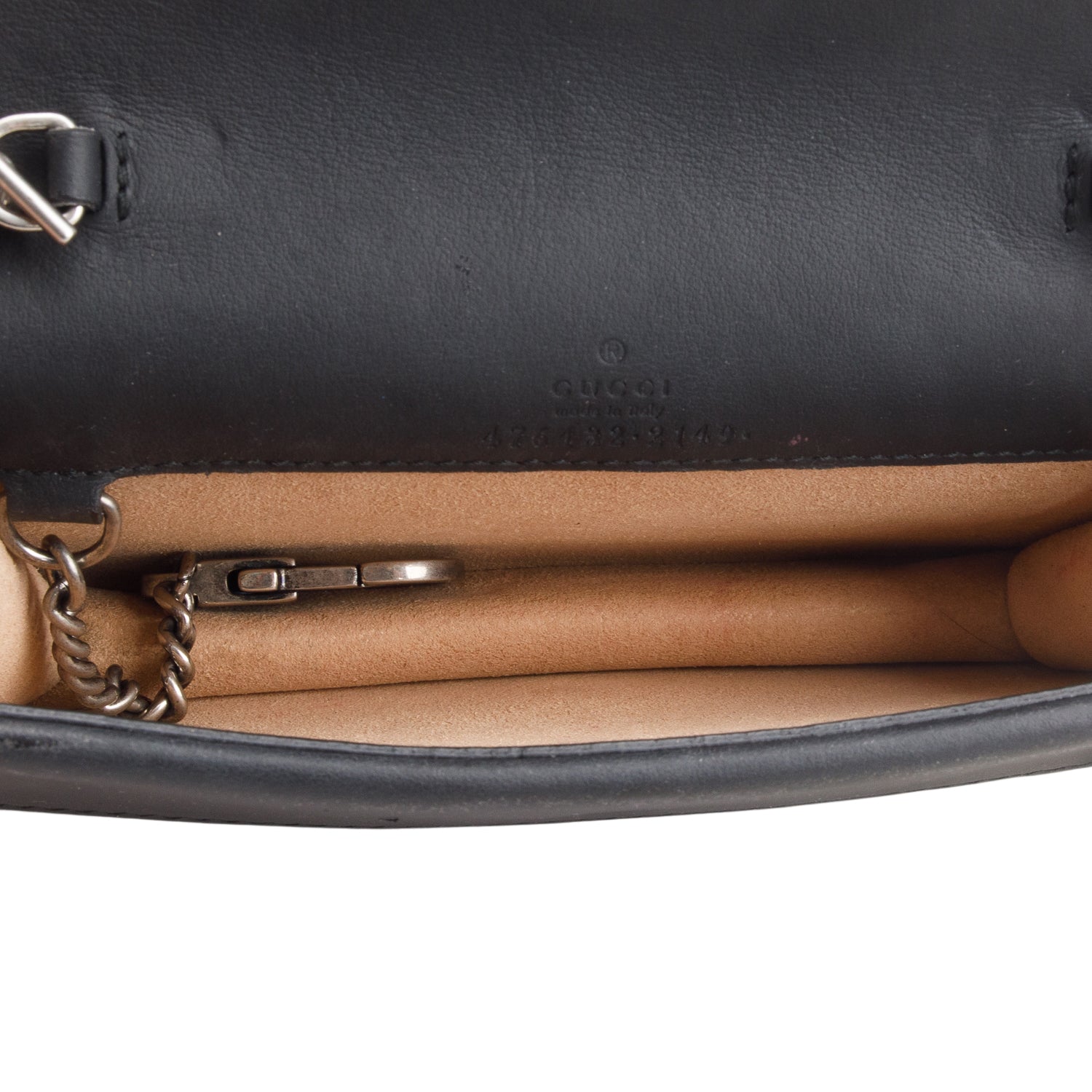 Gucci Black Suede Super Mini Dionysus Shoulder Bag w/ Box