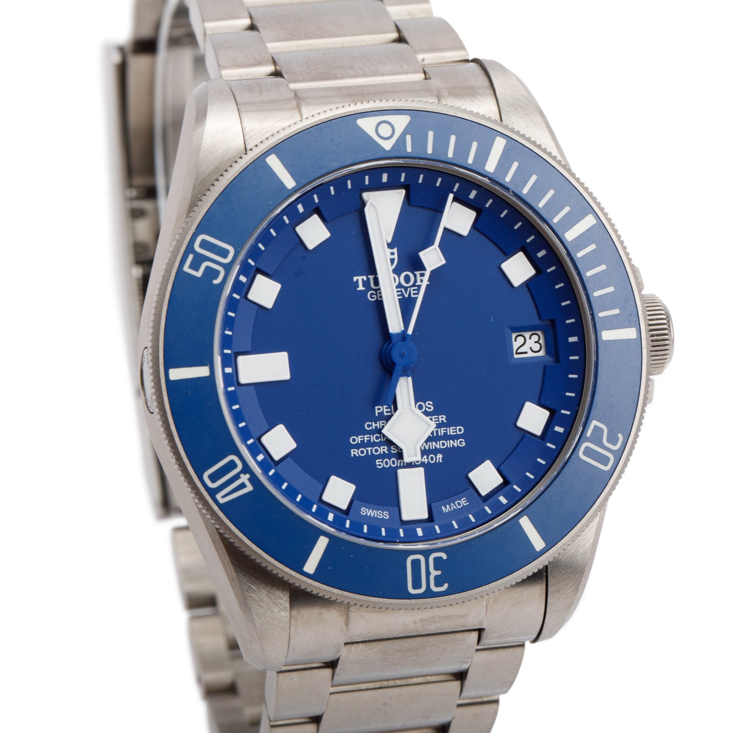 Tudor 2025 Titanium Pelagos 42 MM Automatic Watch Blue Dial 25600TB w/ Box, Papers & Extra Strap
