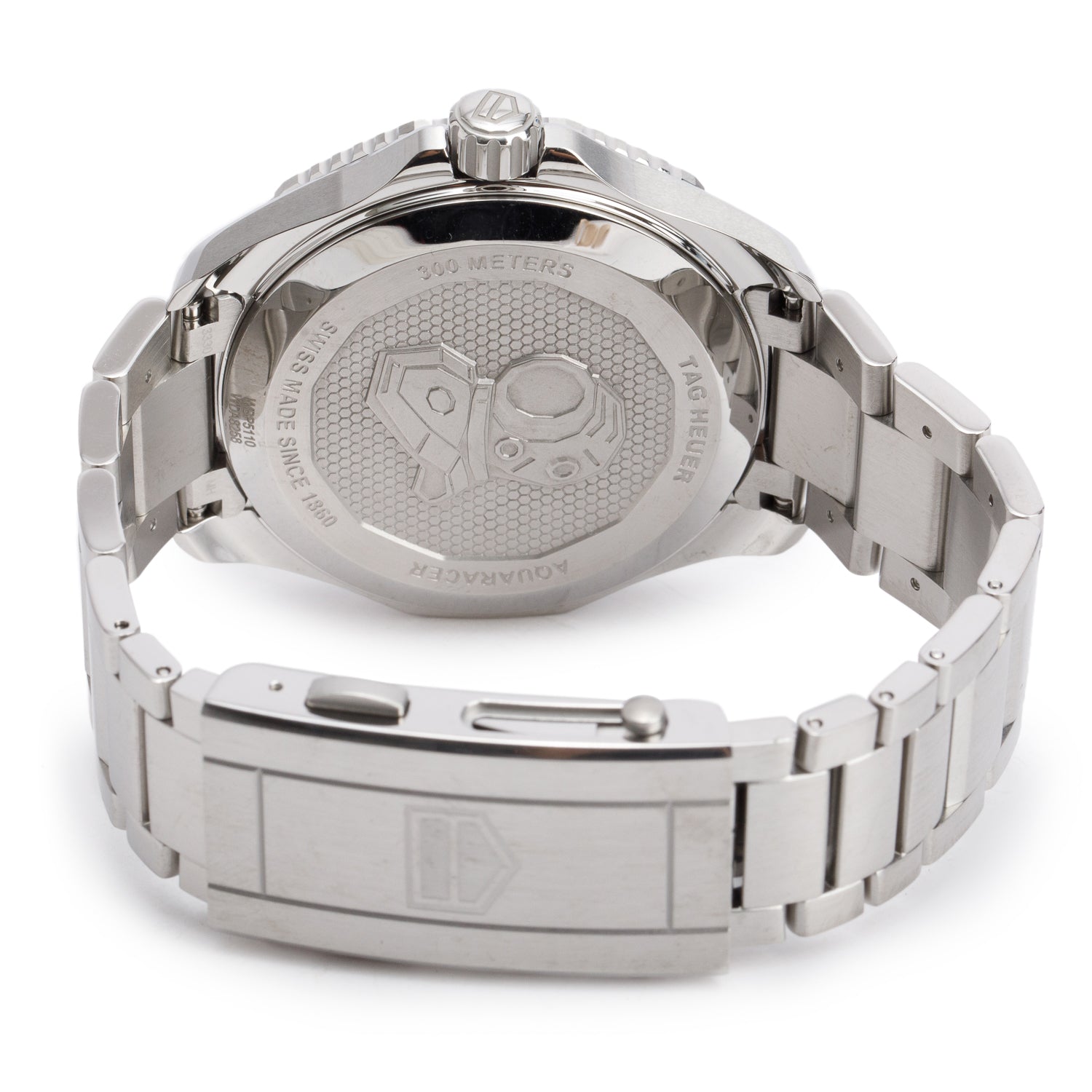 Tag Heuer 2026 Stainless Steel Aquaracer Professional 300M GMT 42 MM Automatic Watch Black Dial WBP5110 w/ Boxt & Papers