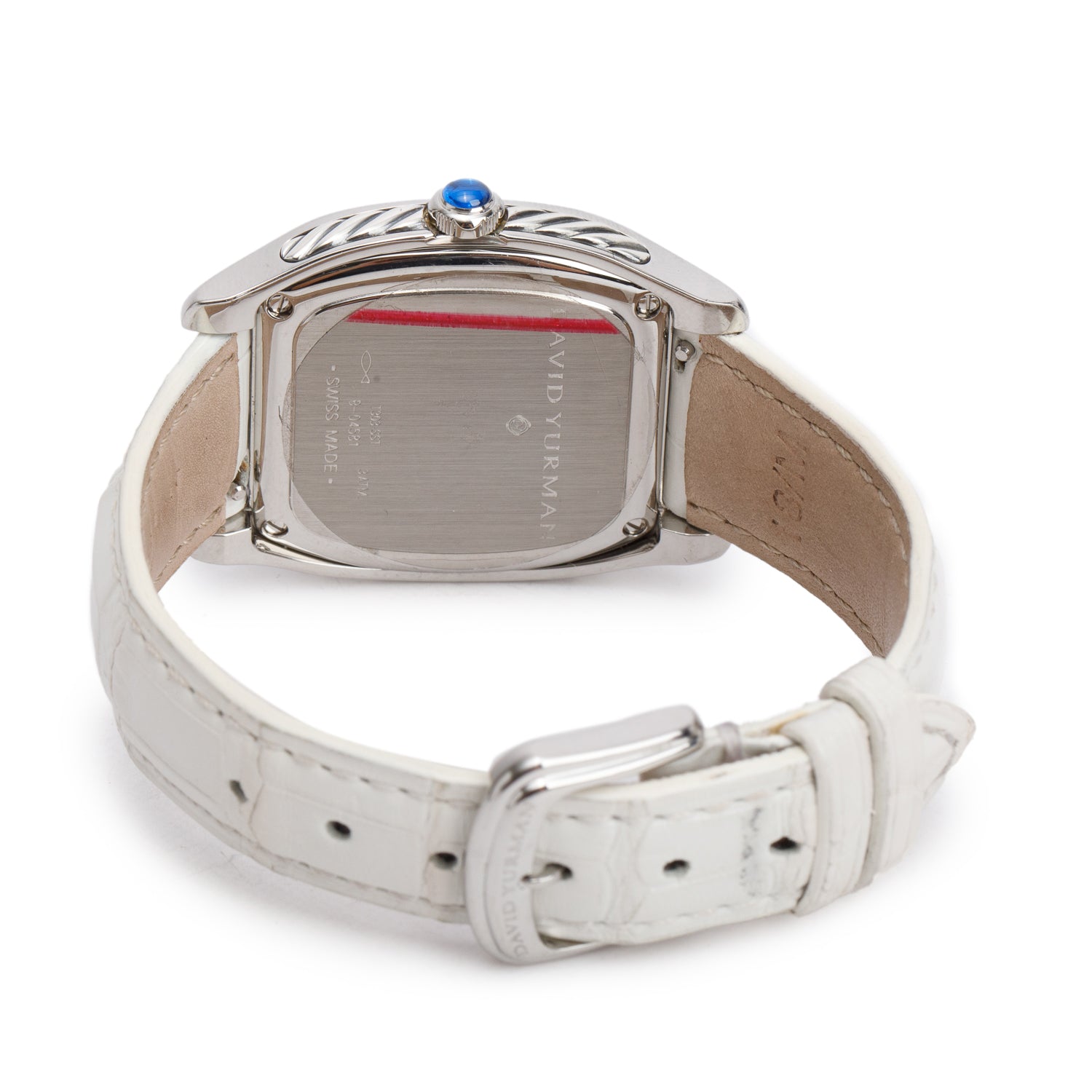 David Yurman Stainless Steel Diamond Bezel T303-SST Thoroughbred Diamond Dial 32 MM Quartz Watch Silver Diamond Dial w/ Box