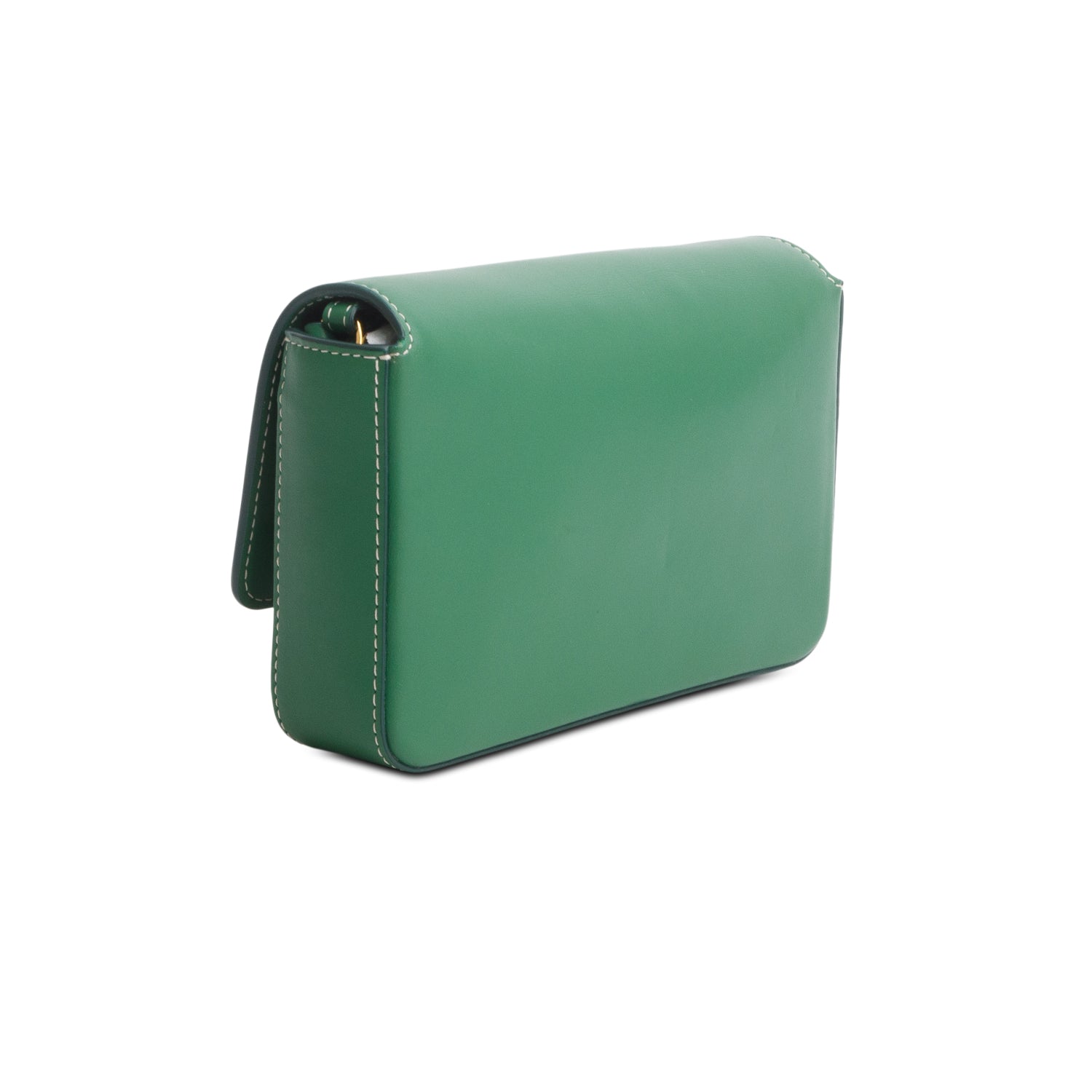 Burberry Green Calfskin Vintage Check New Hampshire Bag