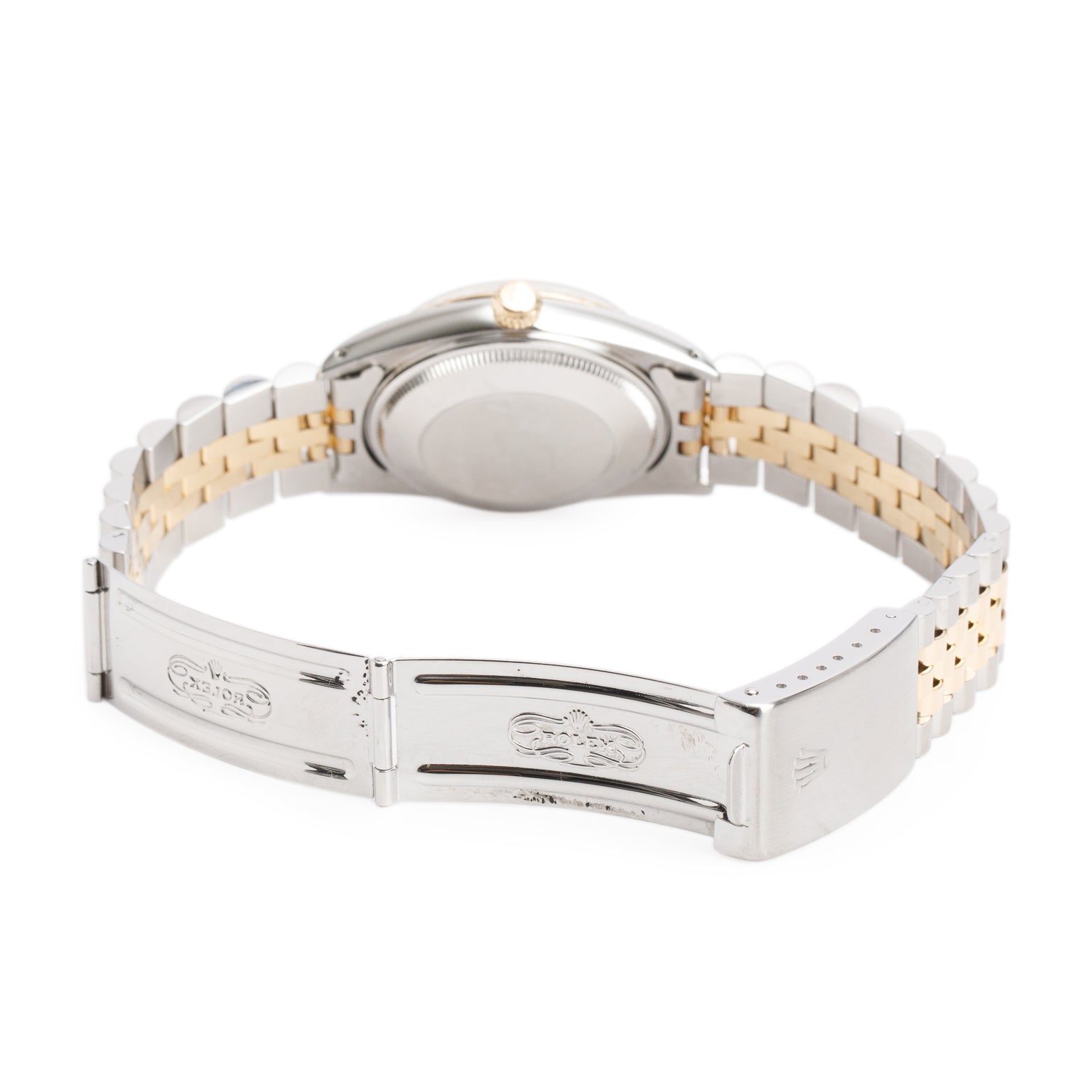 Rolex Stainless Steel & 18k Yellow Gold Oyster Perpetual Date 36 MM Automatic Watch Champagne Dial 15053