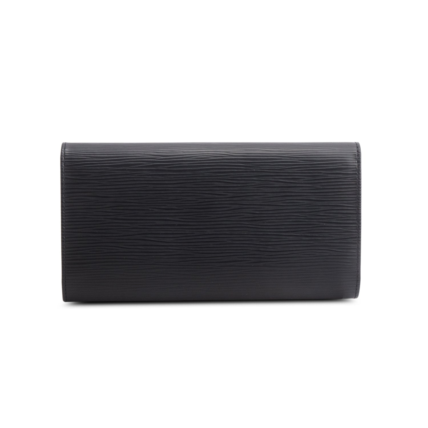 Louis Vuitton Black Epi Porte Tresor International Wallet w/ Box
