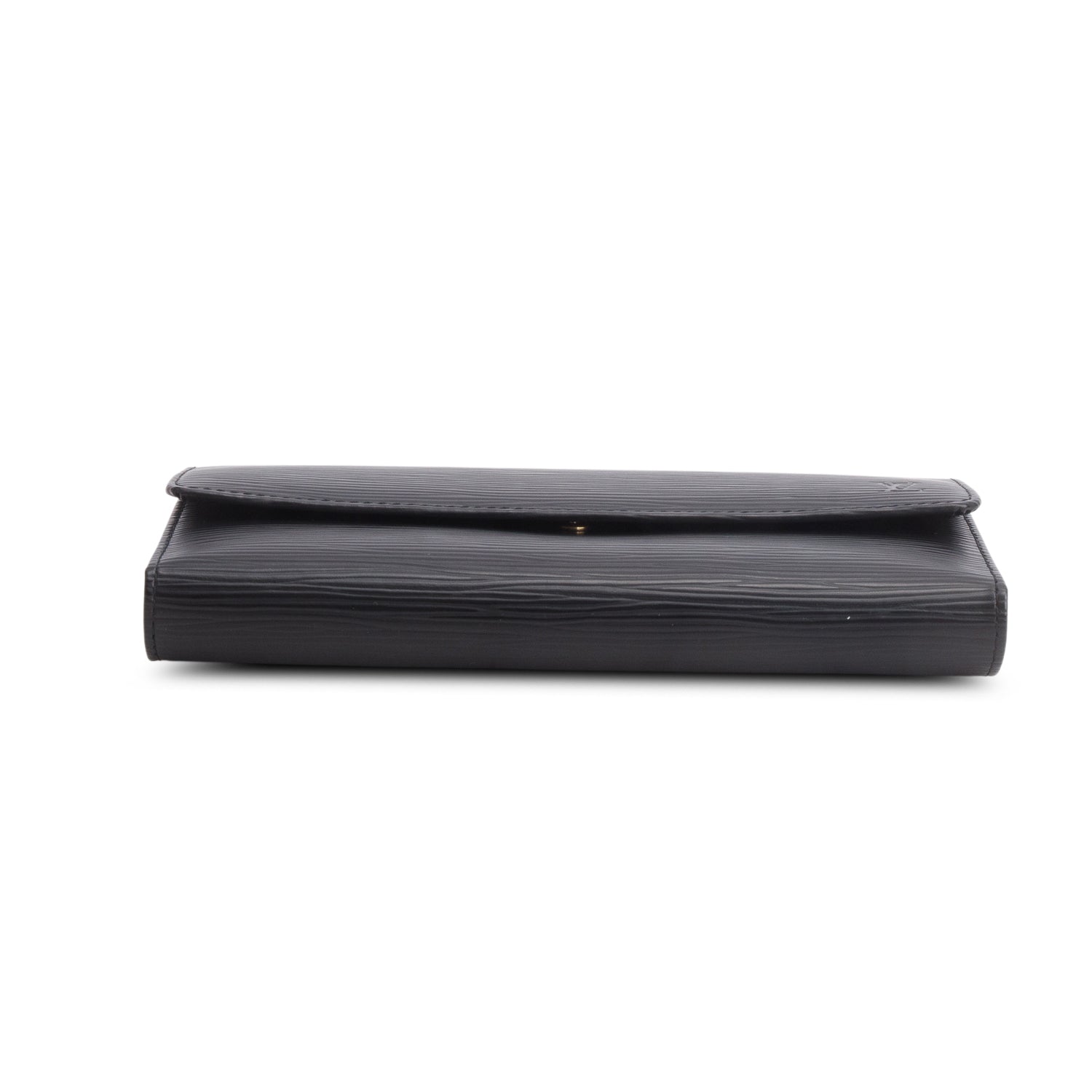 Louis Vuitton Black Epi Porte Tresor International Wallet w/ Box