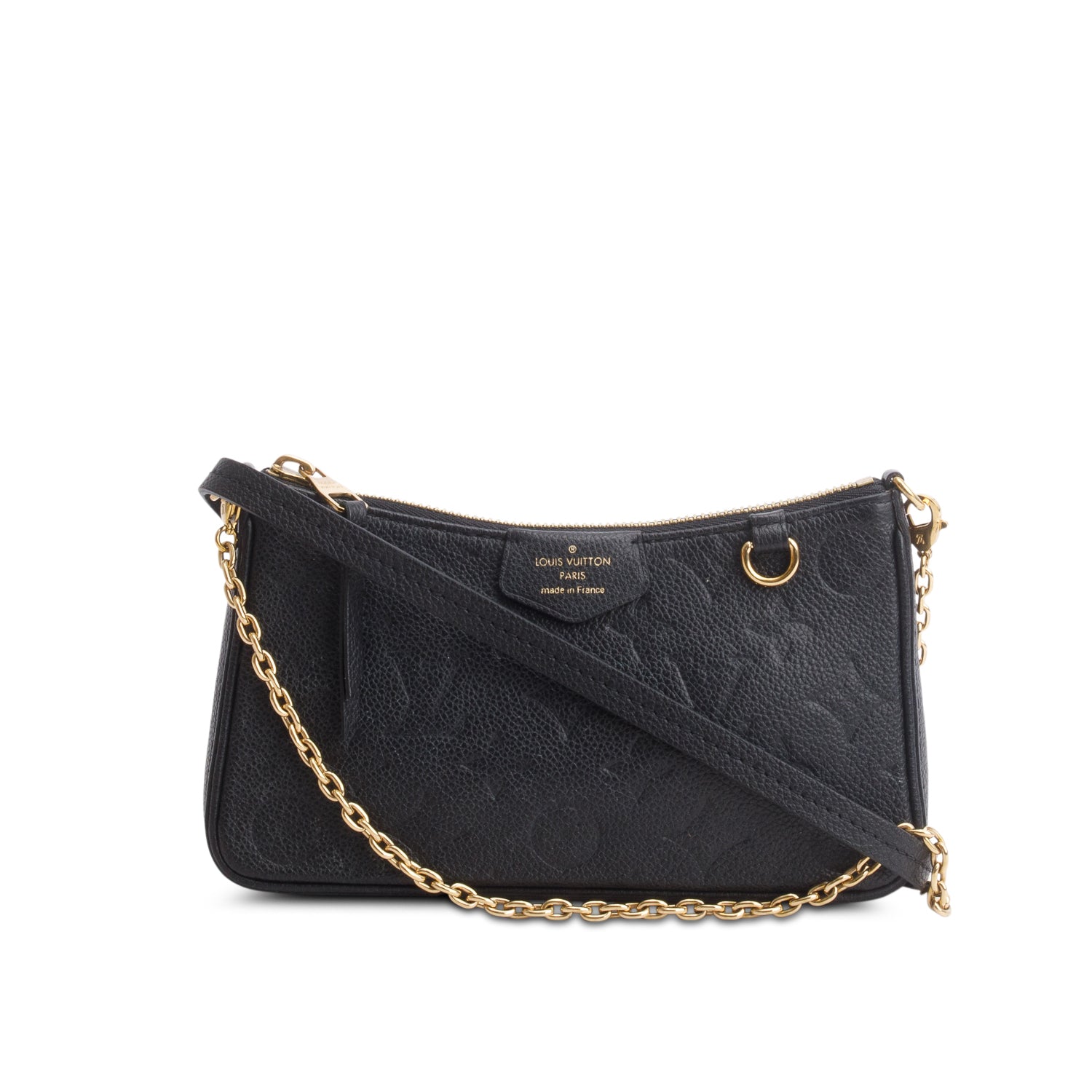 Louis Vuitton Black Empreinte Easy Pouch On Strap w/ Box & Straps