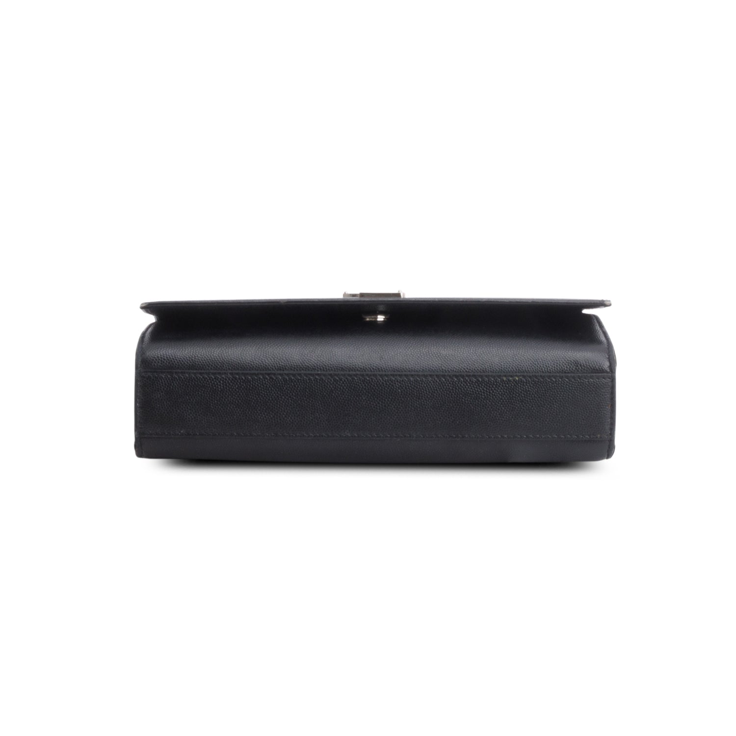 Saint Laurent 2022 Black Grain De Poudre Medium Kate Bag