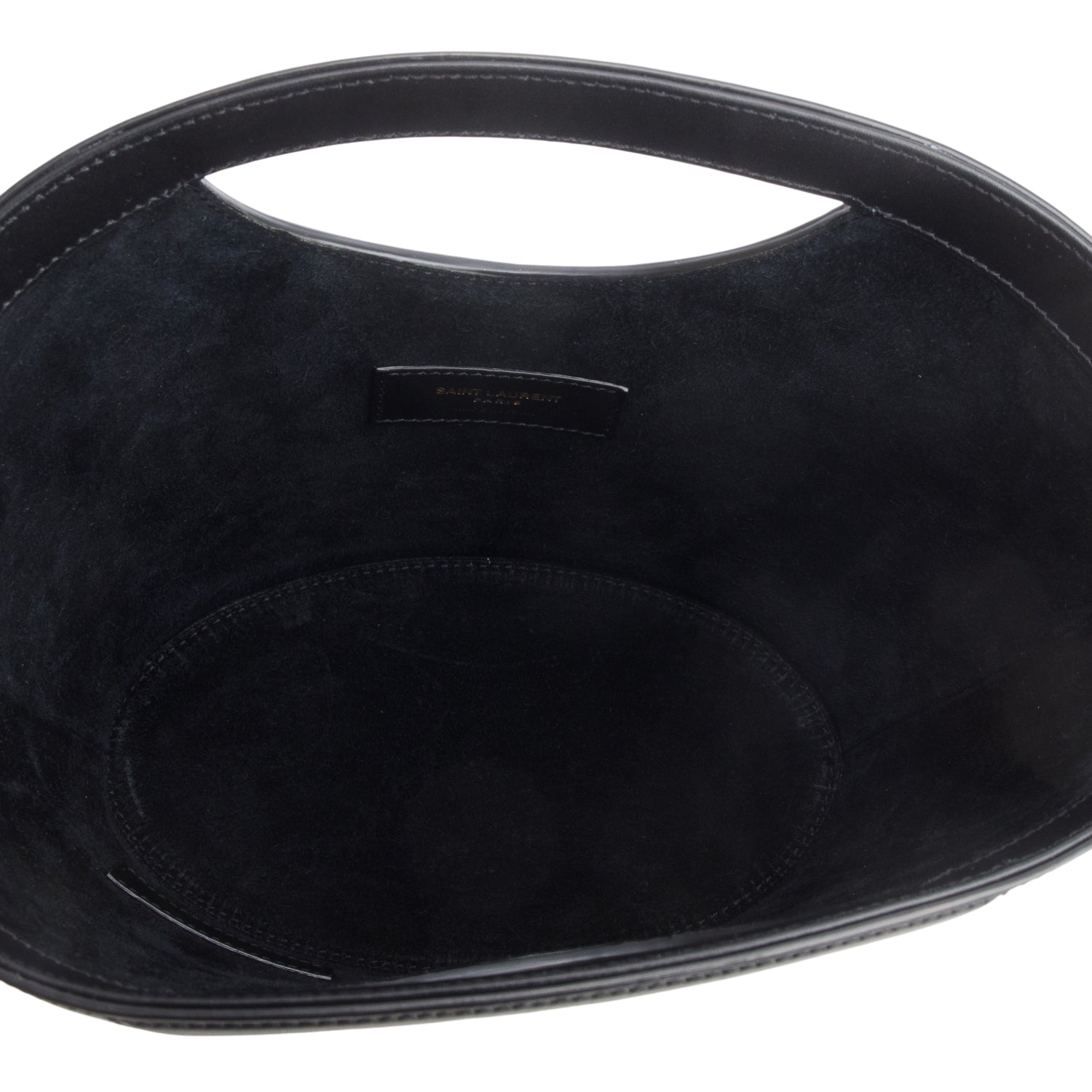 Saint Laurent 2024 Black Lambskin Celia Mini Tote w/ Strap