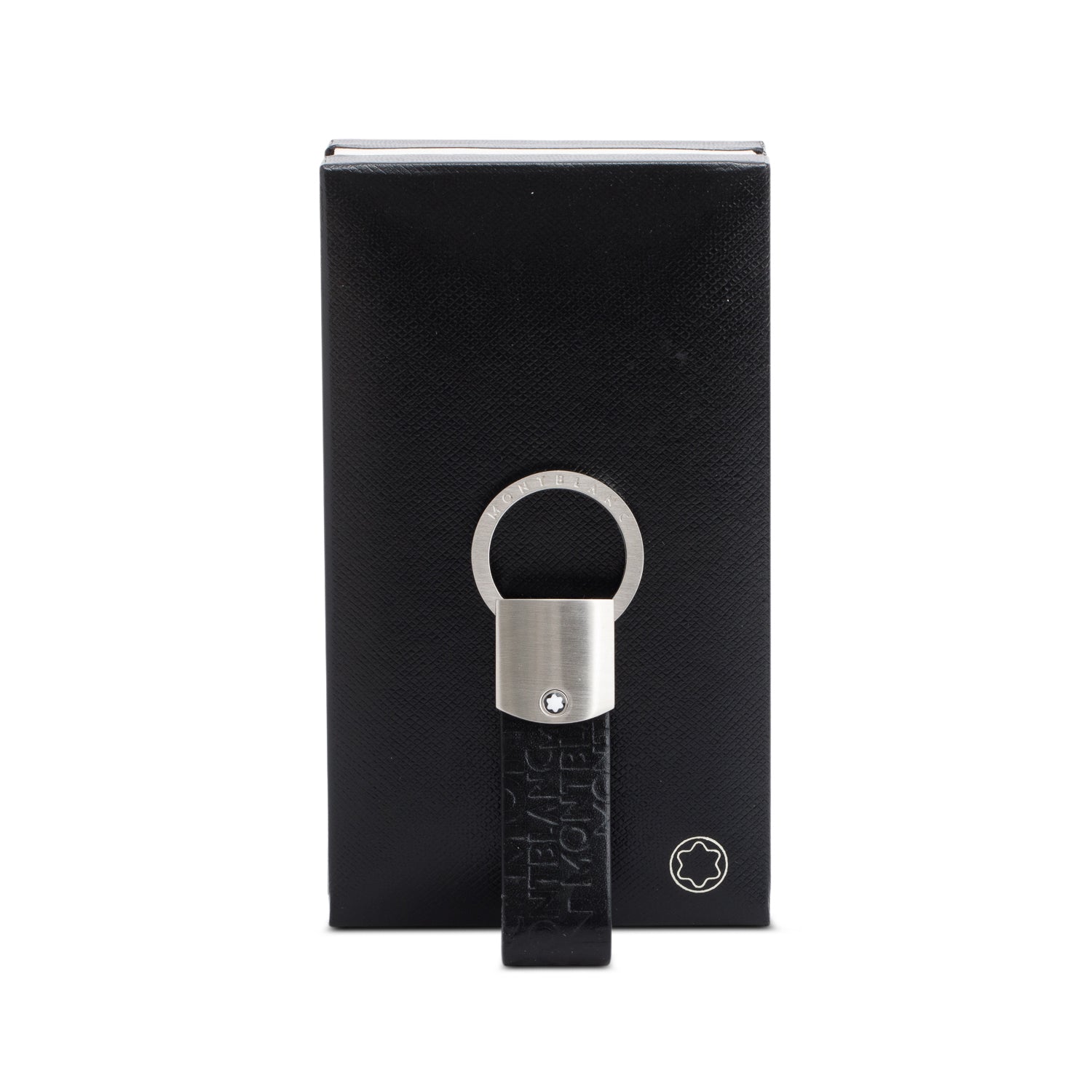 Montblanc Black Leather Loop Key Holder w/ Box
