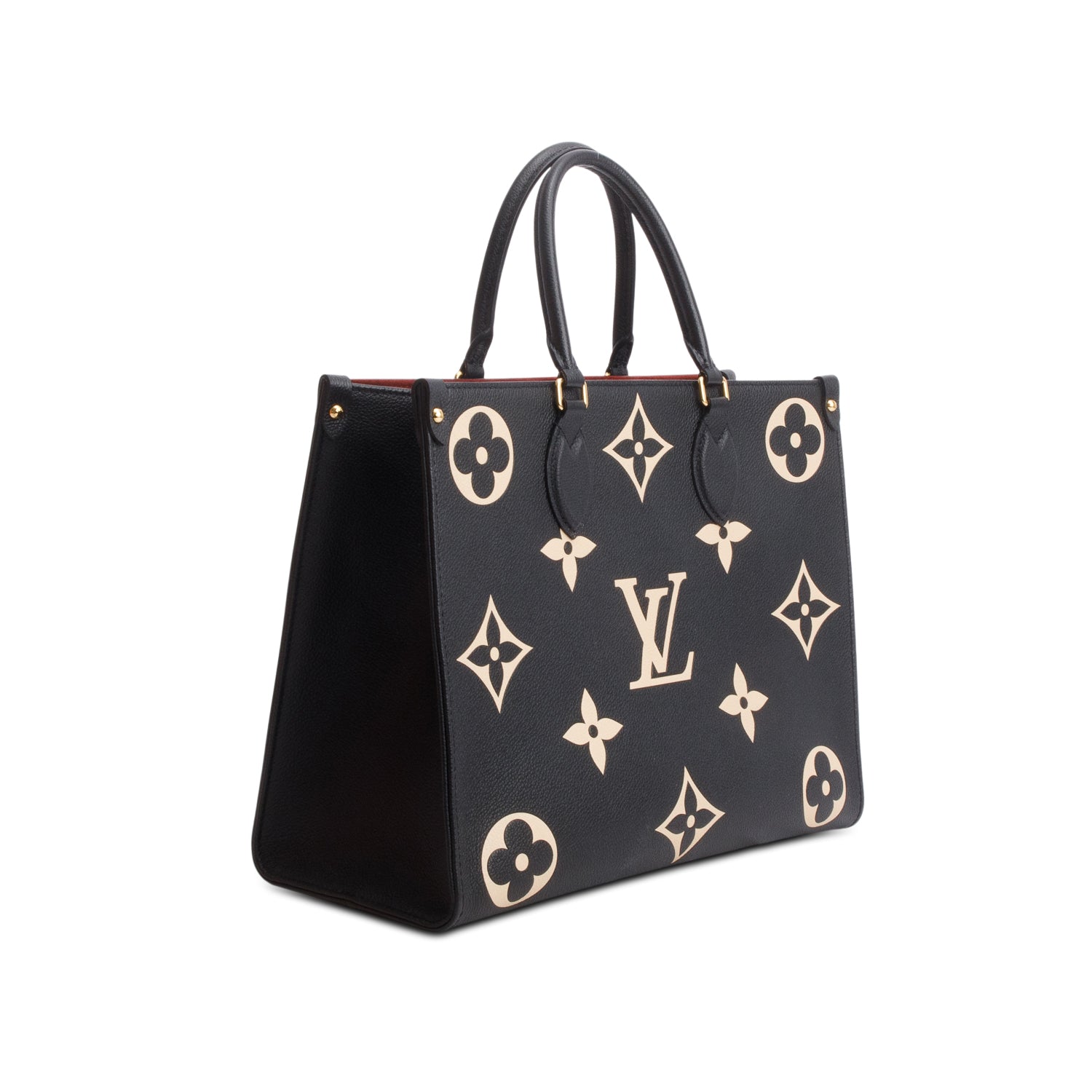 Louis Vuitton Black Empreinte Monogram Giant OnTheGo MM Tote w/ Box
