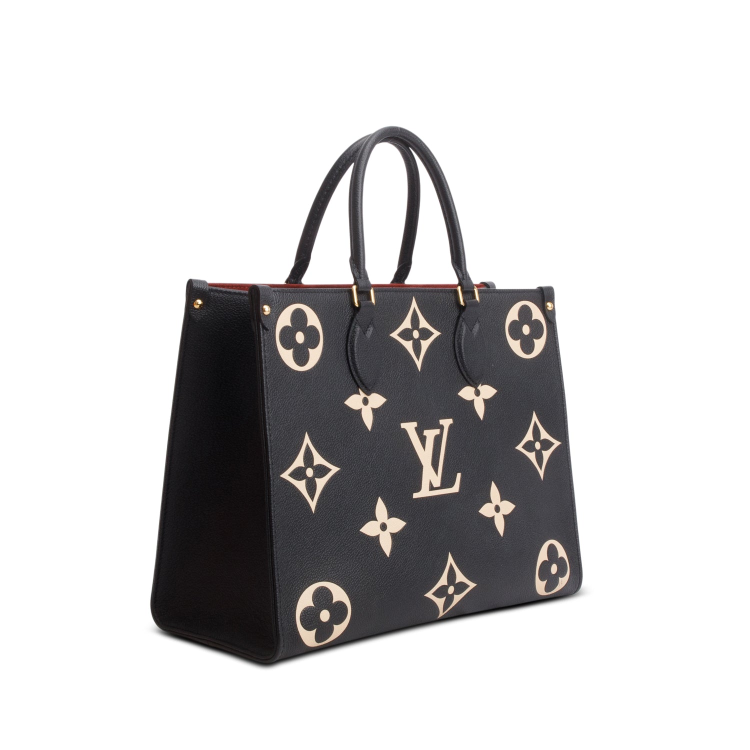 Louis Vuitton Black Empreinte Monogram Giant OnTheGo MM Tote w/ Box