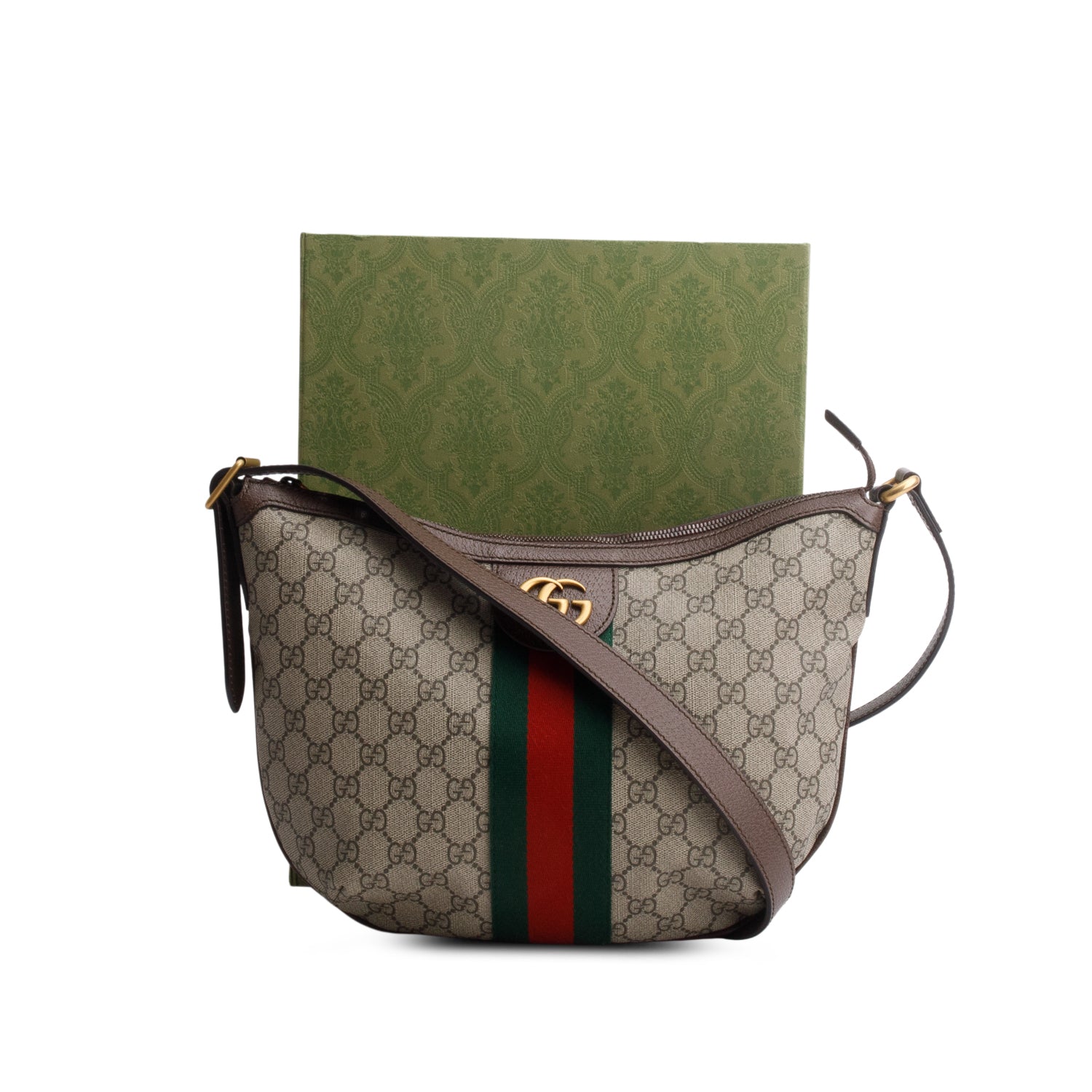 Gucci Soft GG Supreme Web Small Ophidia GG Small Crossbody Bag w/ Box