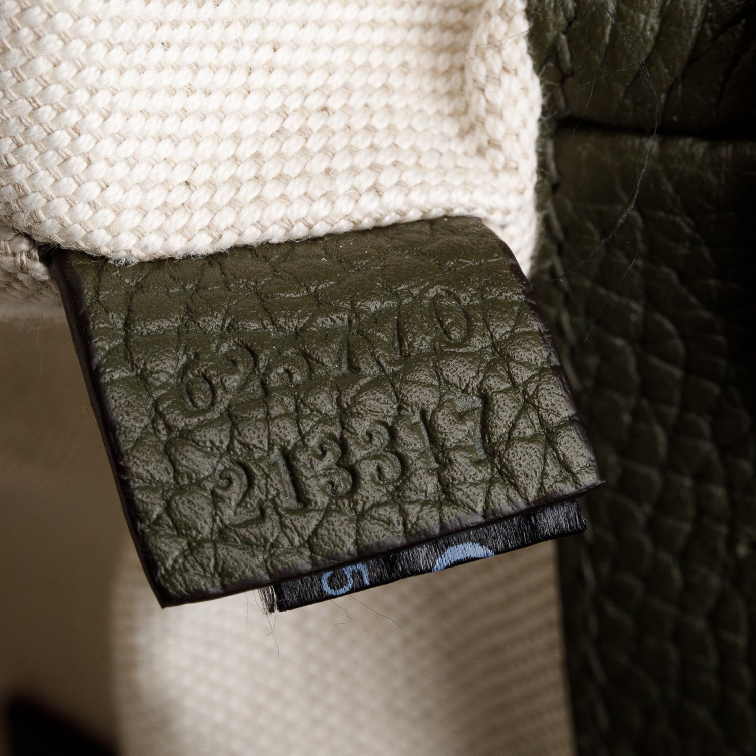 Gucci Green Piuma Calfskin Jumbo GG Embossed Double Buckle Backpack