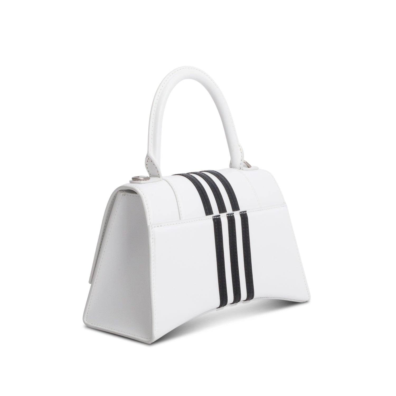 Balenciaga x Adidas Shiny Box Calfskin Small Hourglass w/ Strap