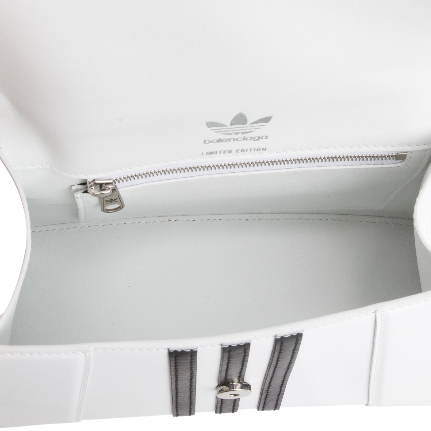 Balenciaga x Adidas Shiny Box Calfskin Small Hourglass w/ Strap