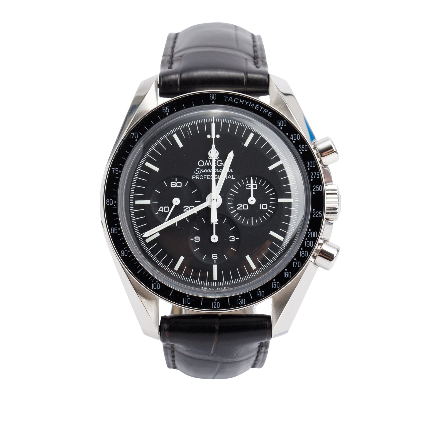 Omega Stainless Steel Speedmaster Moonwatch Professional 42 MM Manual Watch w/ Box & Papers