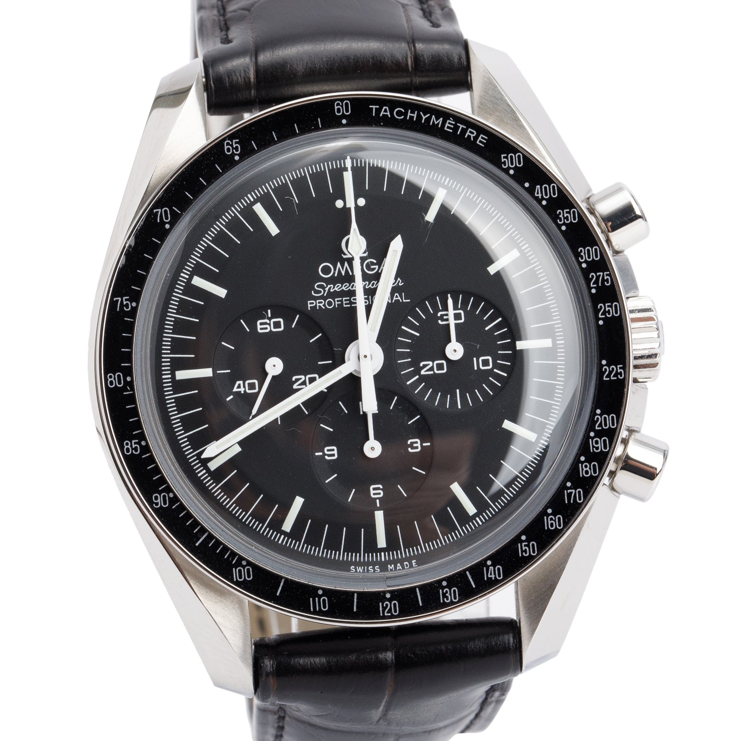 Omega Stainless Steel Speedmaster Moonwatch Professional 42 MM Manual Watch w/ Box & Papers