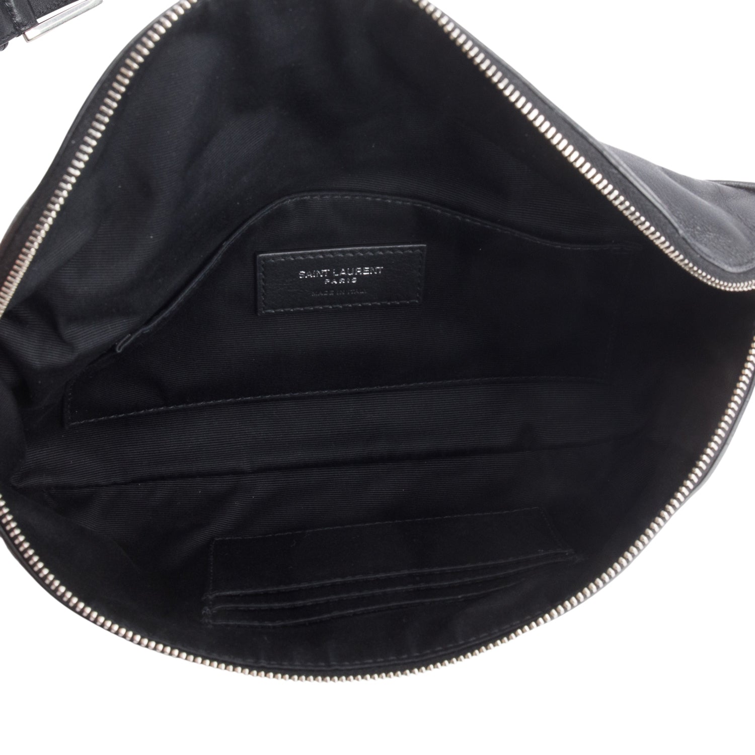 Saint Laurent 2022 Black Calfskin Cassandre Classic Belt Bag
