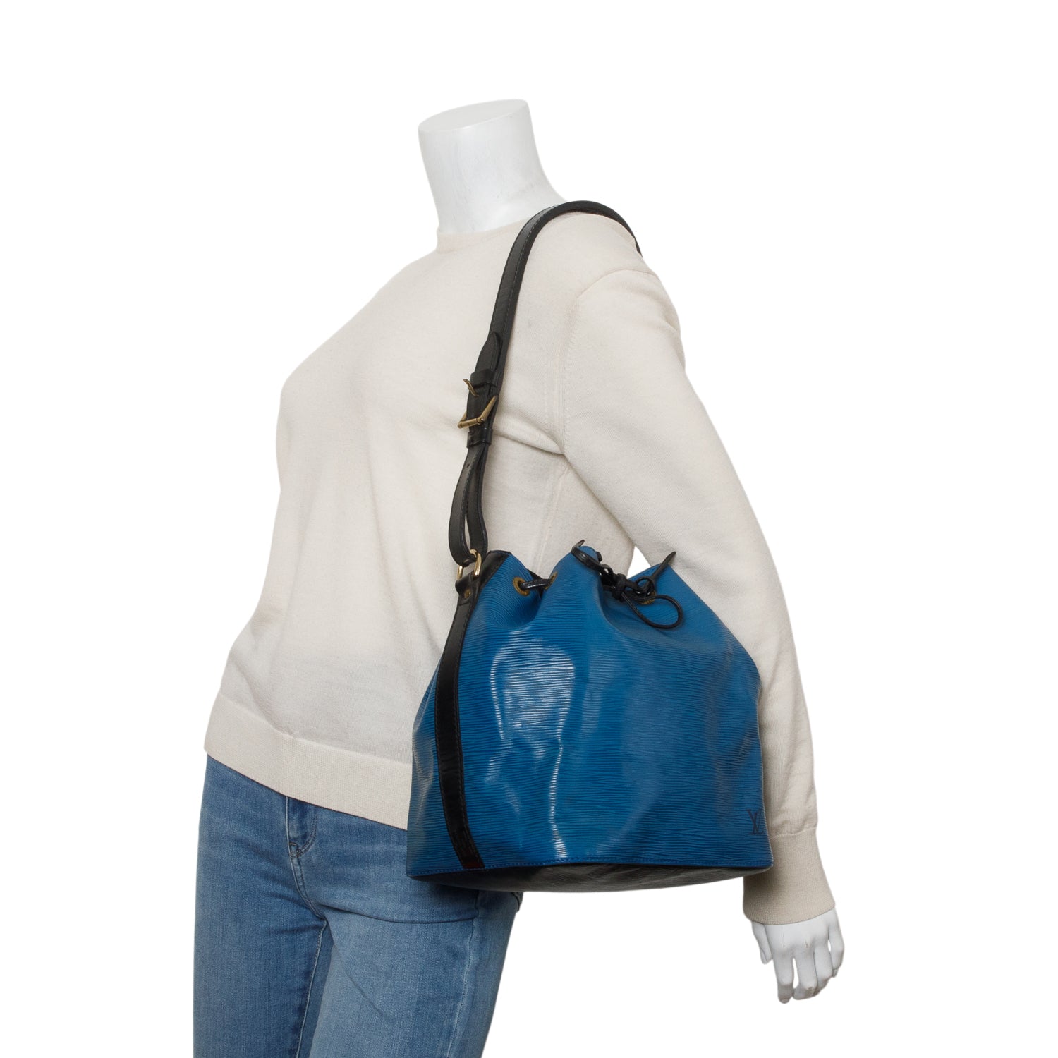 Louis Vuitton Vintage Blue Epi Leather Petit Noe Bag