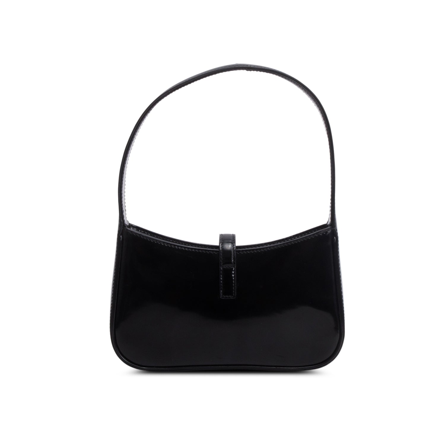 Saint Laurent 2023 Black Patent Leather Calfskin Le 5 a 7 Mini Hobo