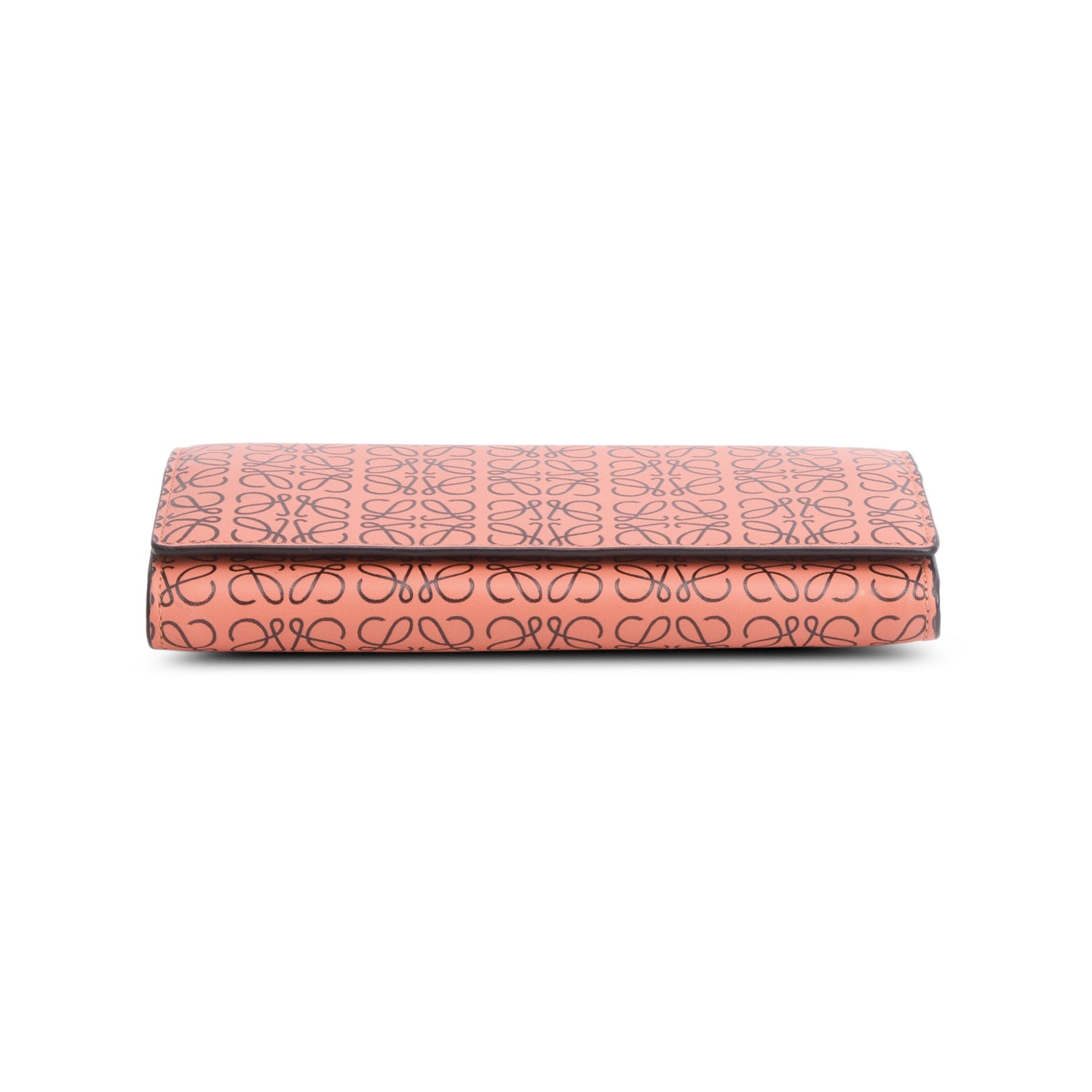 Loewe Pink Leather Repeat Anagram Continental Wallet