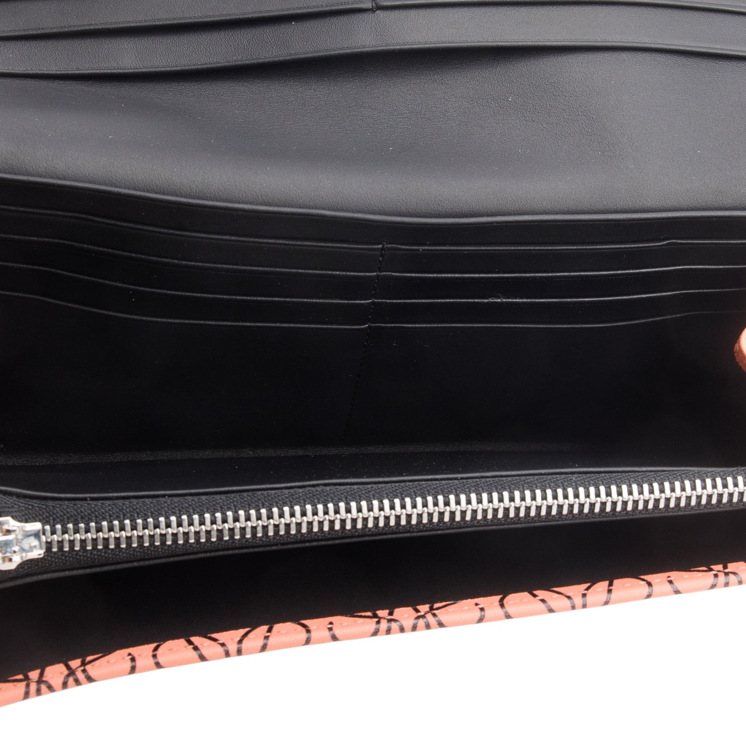 Loewe Pink Leather Repeat Anagram Continental Wallet