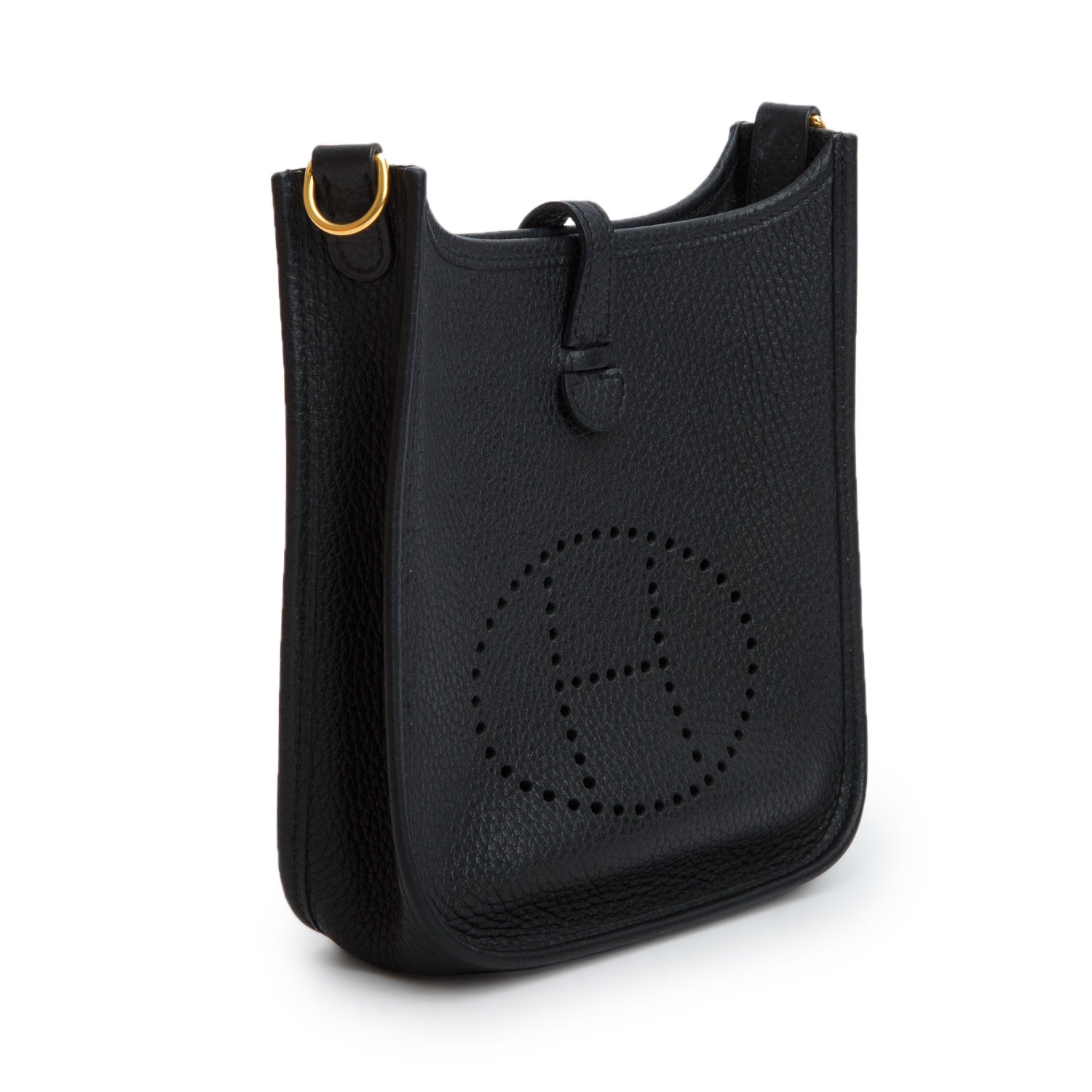 Hermes Noir Taurillon Clemence Amazone Evelyne TPM 16 w/ Box