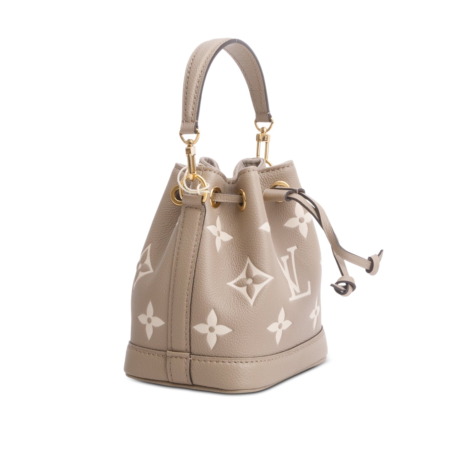 Louis Vuitton Tourterelle Empreinte Monogram Giant Nano Noe w/ Straps