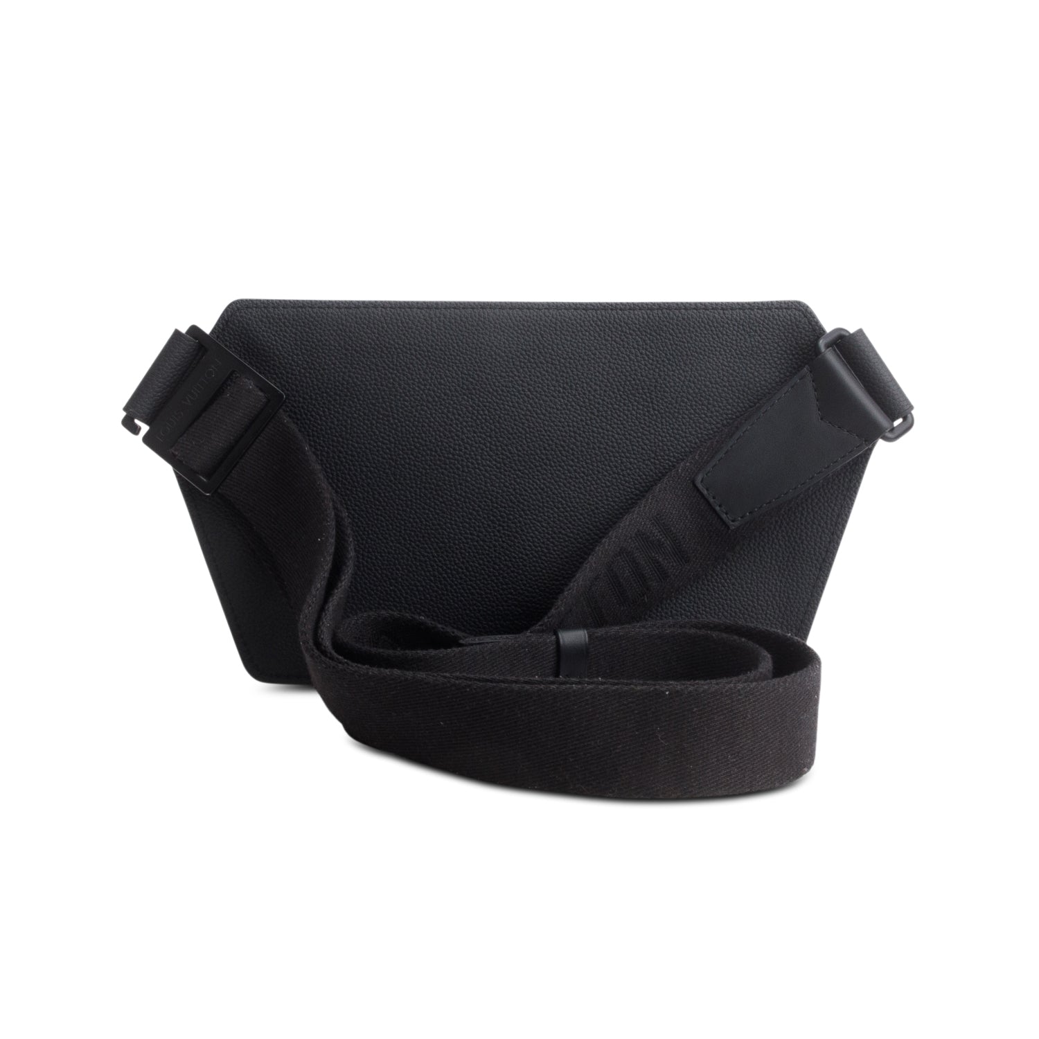 Louis Vuitton Black Grained Calfskin Aerogram Takeoff Sling Bag