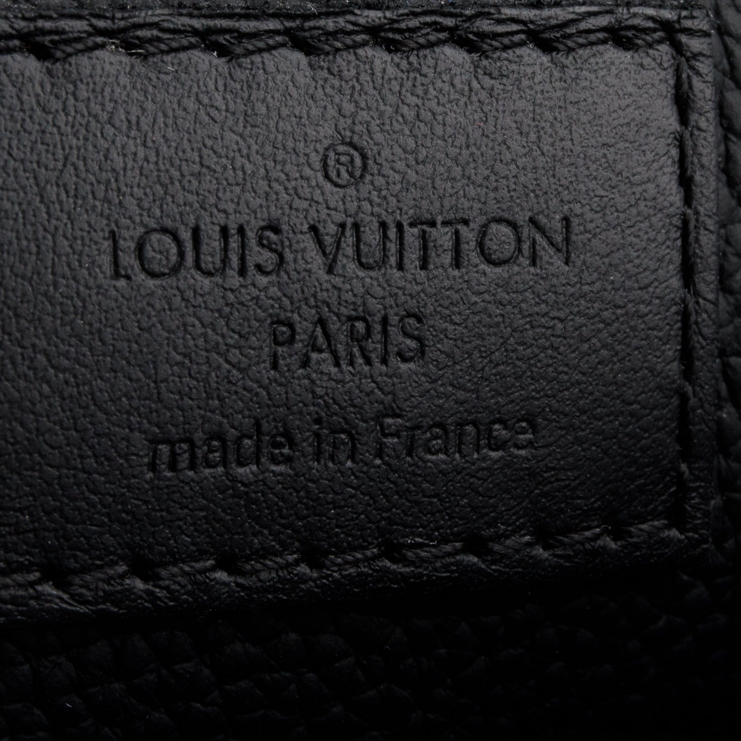 Louis Vuitton Black Grained Calfskin Aerogram Takeoff Sling Bag
